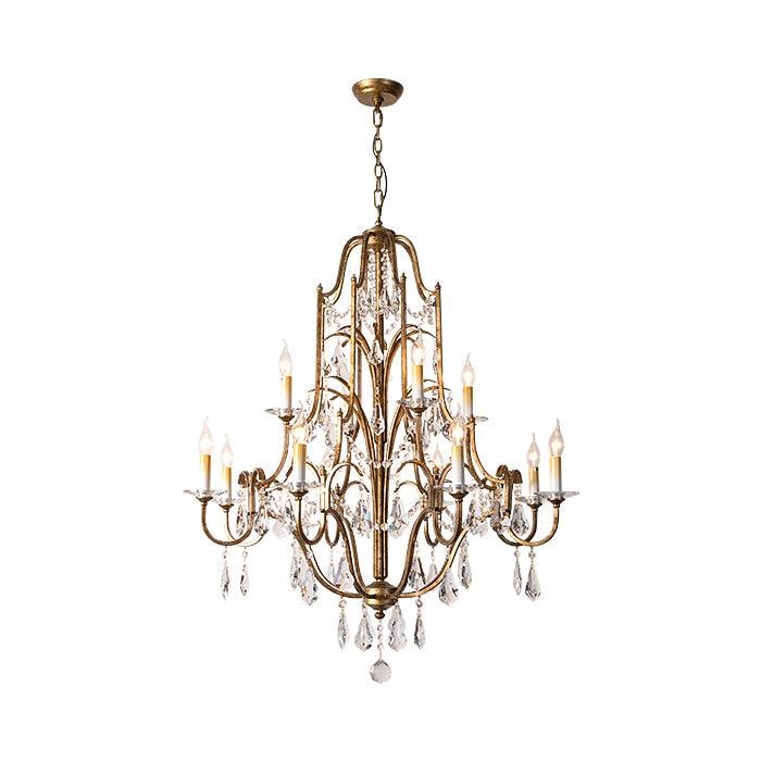 Lustra Kronleuchter Eisen Kristall Kerzenleuchter Vintage-Letslighting