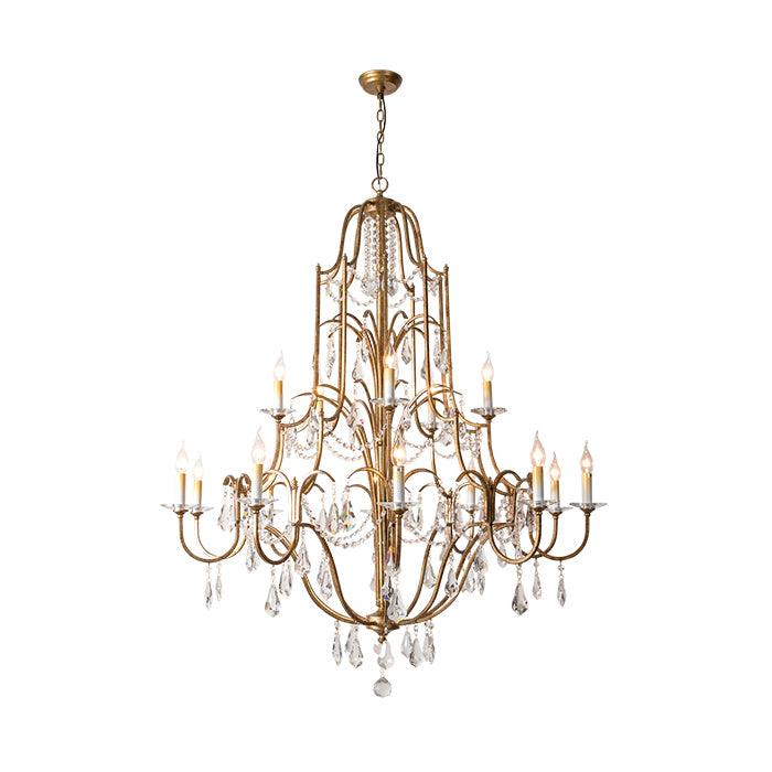 Lustra Kronleuchter Eisen Kristall Kerzenleuchter Vintage-Letslighting