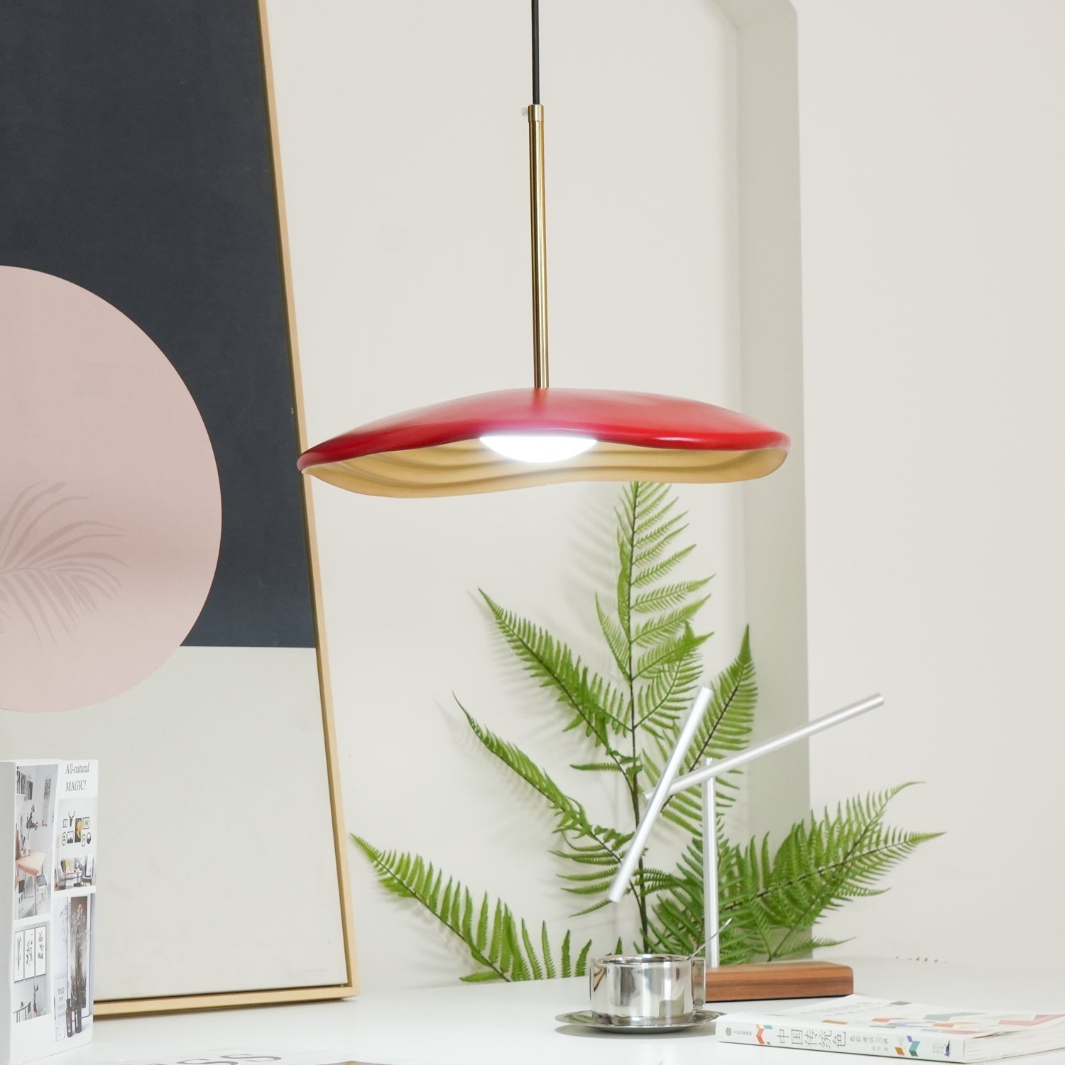 Ovelis Pendelleuchte Modern Welle Gold-Letslighting