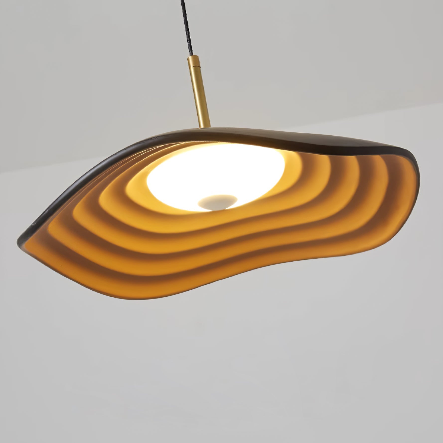 Ovelis Pendelleuchte Modern Welle Gold-Letslighting