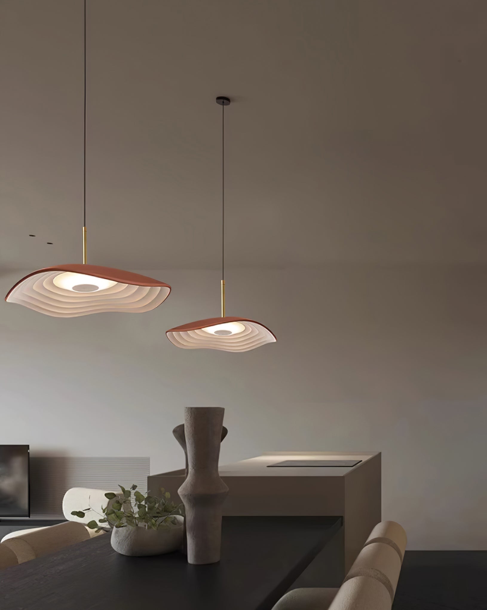 Ovelis Pendelleuchte Modern Welle Gold-Letslighting