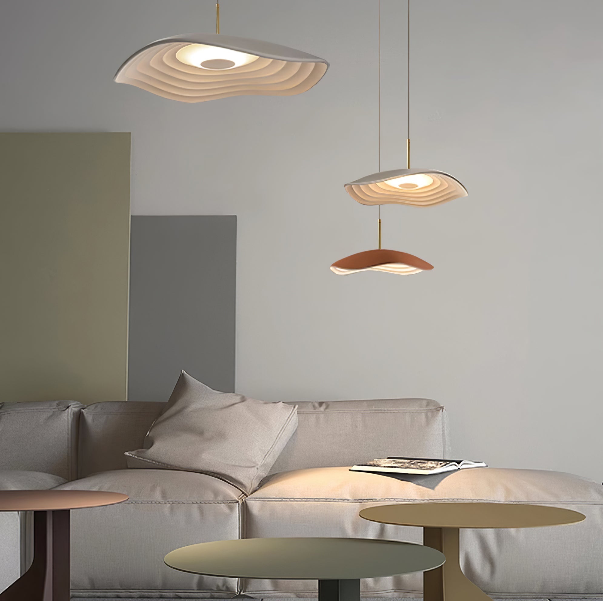 Ovelis Pendelleuchte Modern Welle Gold-Letslighting