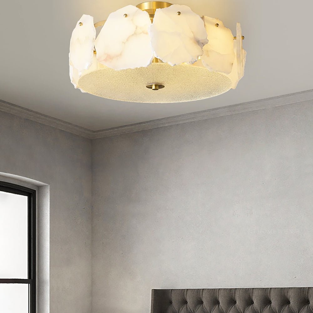 Amara Alabaster Flush Mount Ceiling Light - Neutralighting