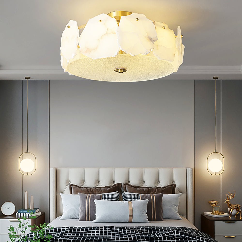 Amara Alabaster Flush Mount Ceiling Light - Neutralighting