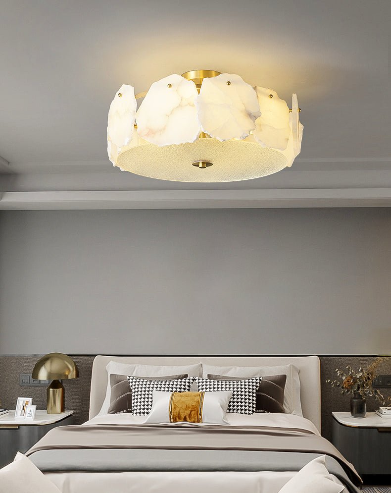 Amara Alabaster Flush Mount Ceiling Light - Neutralighting