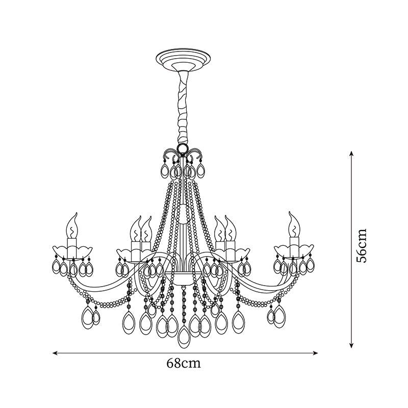 Elysion Gold Kristall Kronleuchter-Letslighting