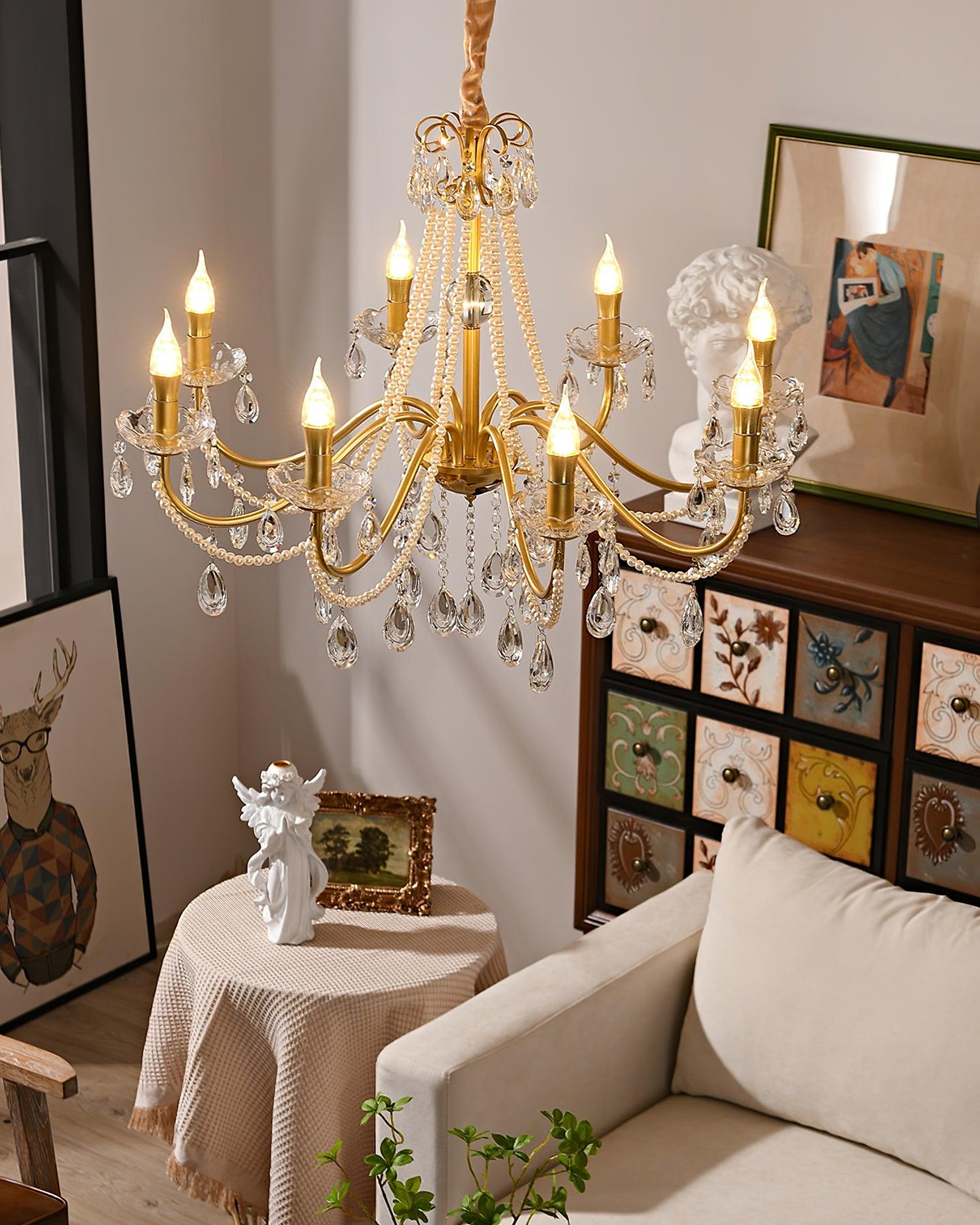 Elysion Gold Kristall Kronleuchter-Letslighting