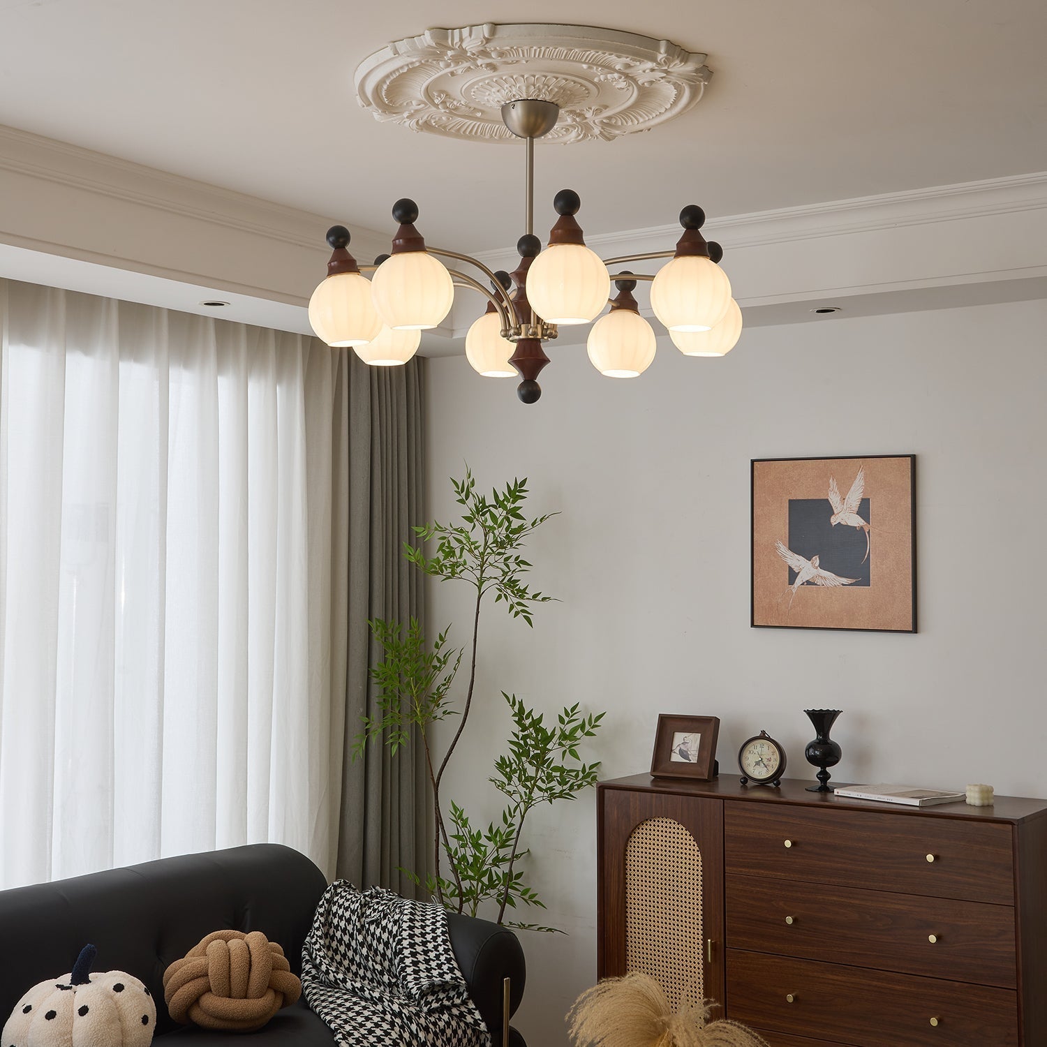Zosilara Traditioneller Eleganter Holzkronleuchter-Letslighting