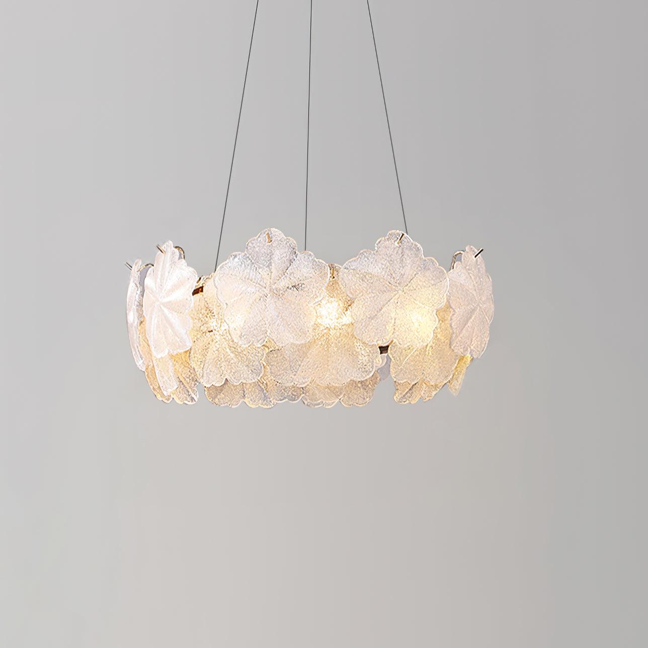 Vitheir Kronleuchter aus Floralem Glas-Letslighting