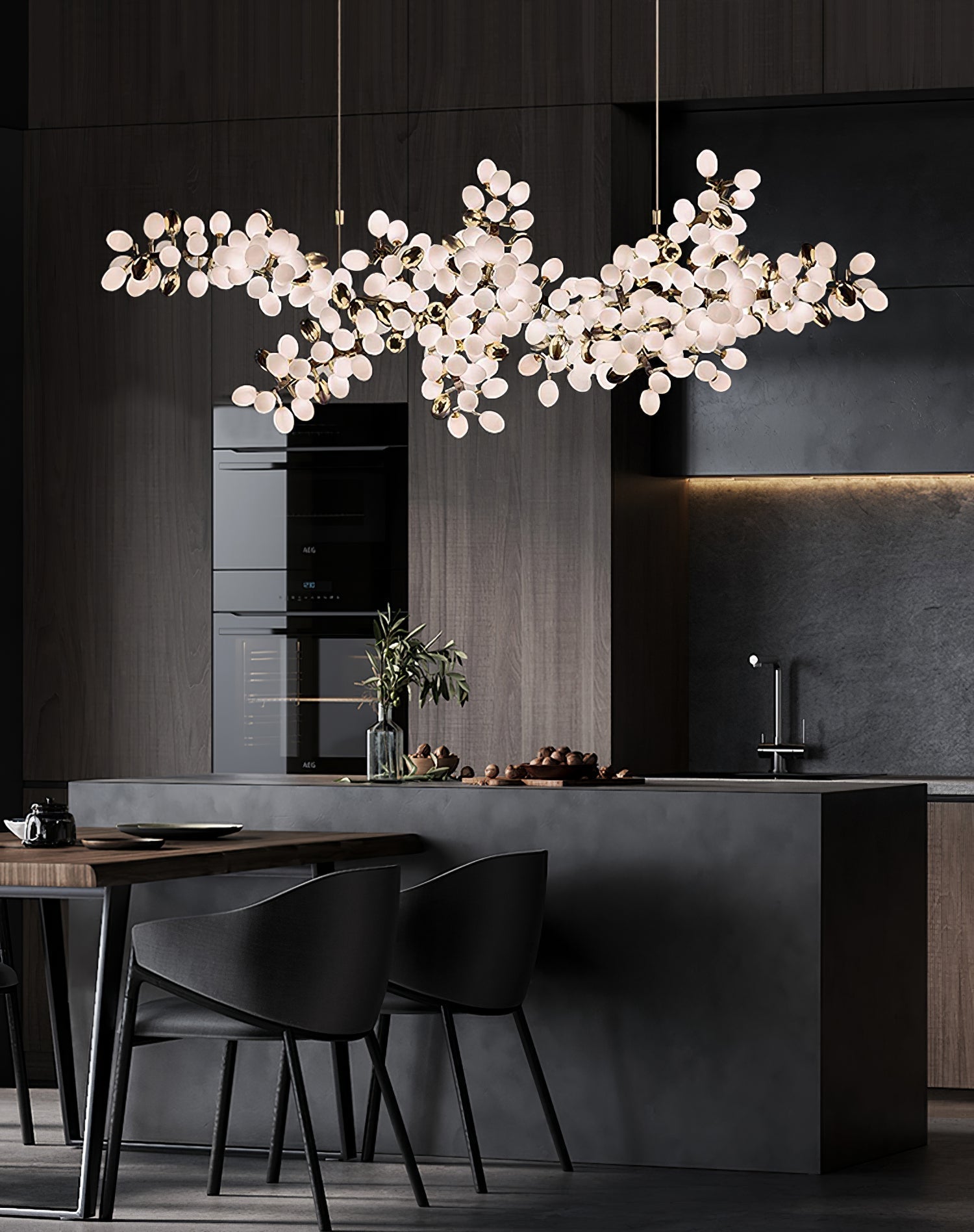 Cithaila Postmoderner Luxus Trauben Glas Kronleuchter-Letslighting