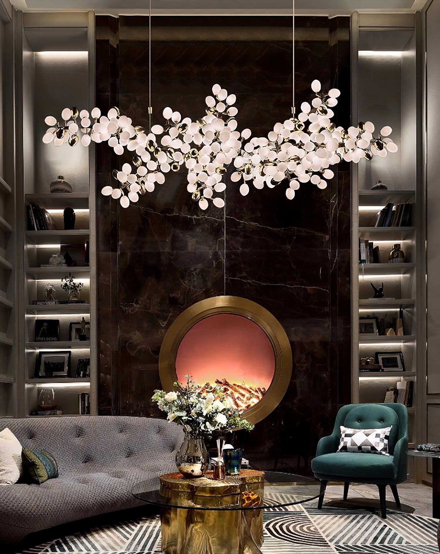 Cithaila Postmoderner Luxus Trauben Glas Kronleuchter-Letslighting