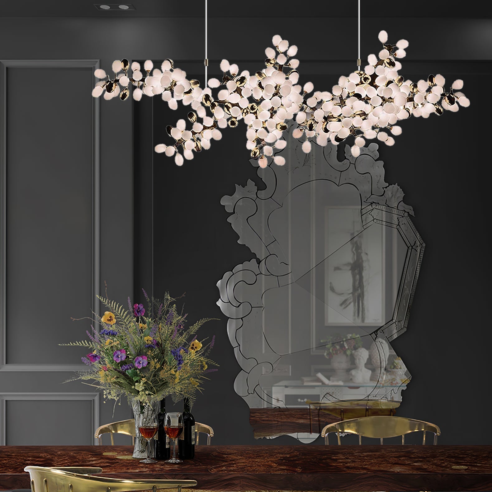 Cithaila Postmoderner Luxus Trauben Glas Kronleuchter-Letslighting
