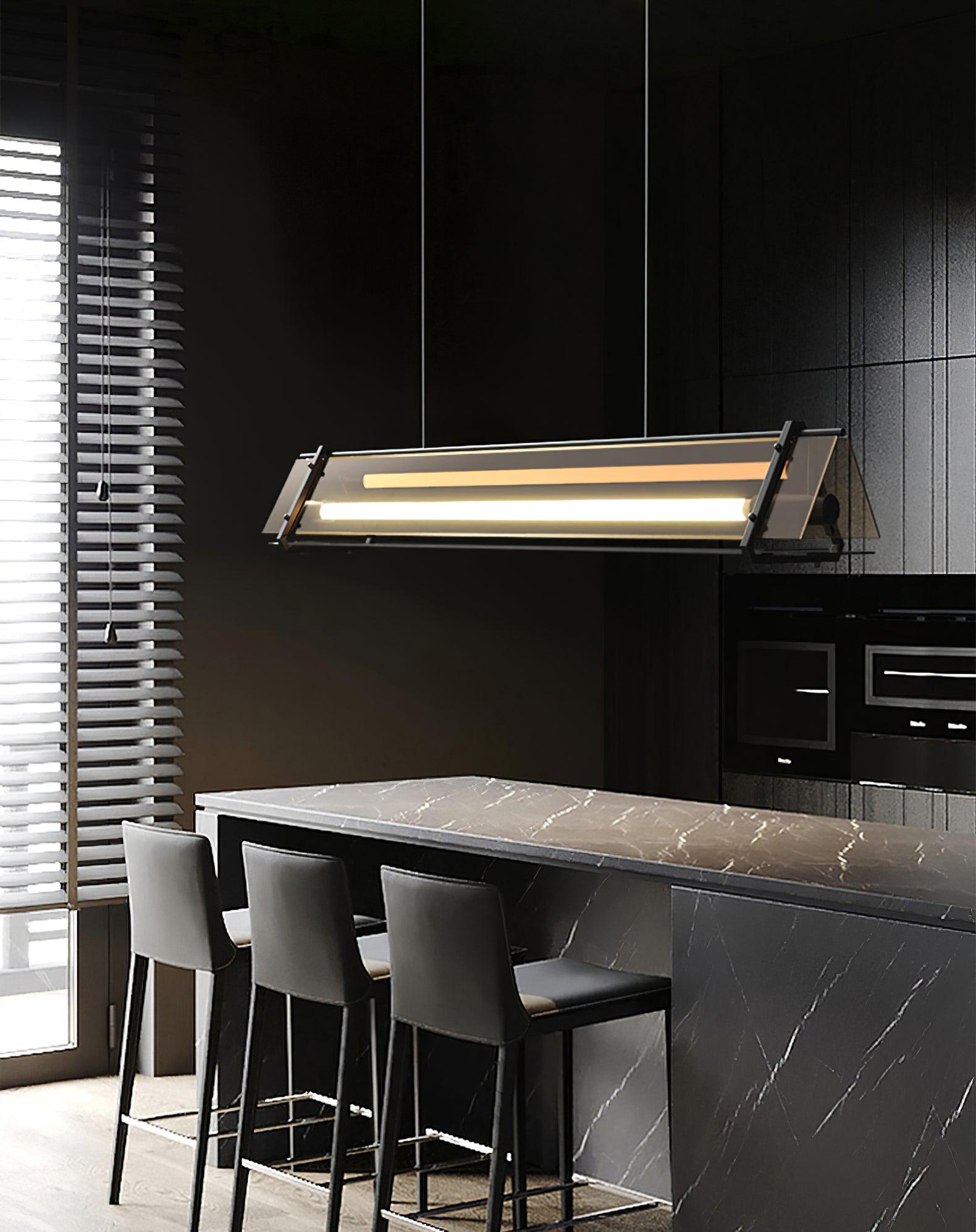 Lunaris Glas Minimalistische Pendelleuchte-Letslighting