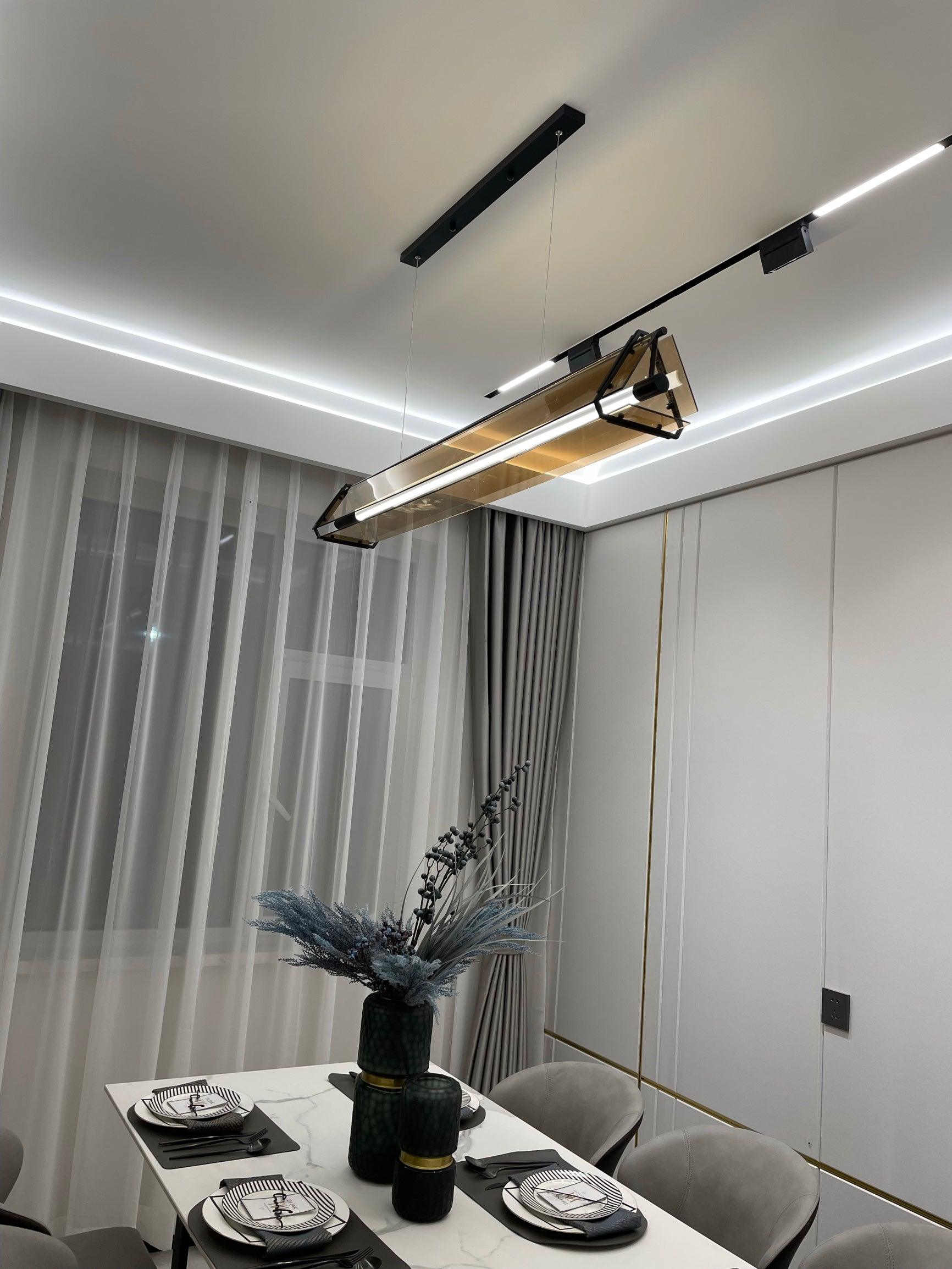 Lunaris Glas Minimalistische Pendelleuchte-Letslighting