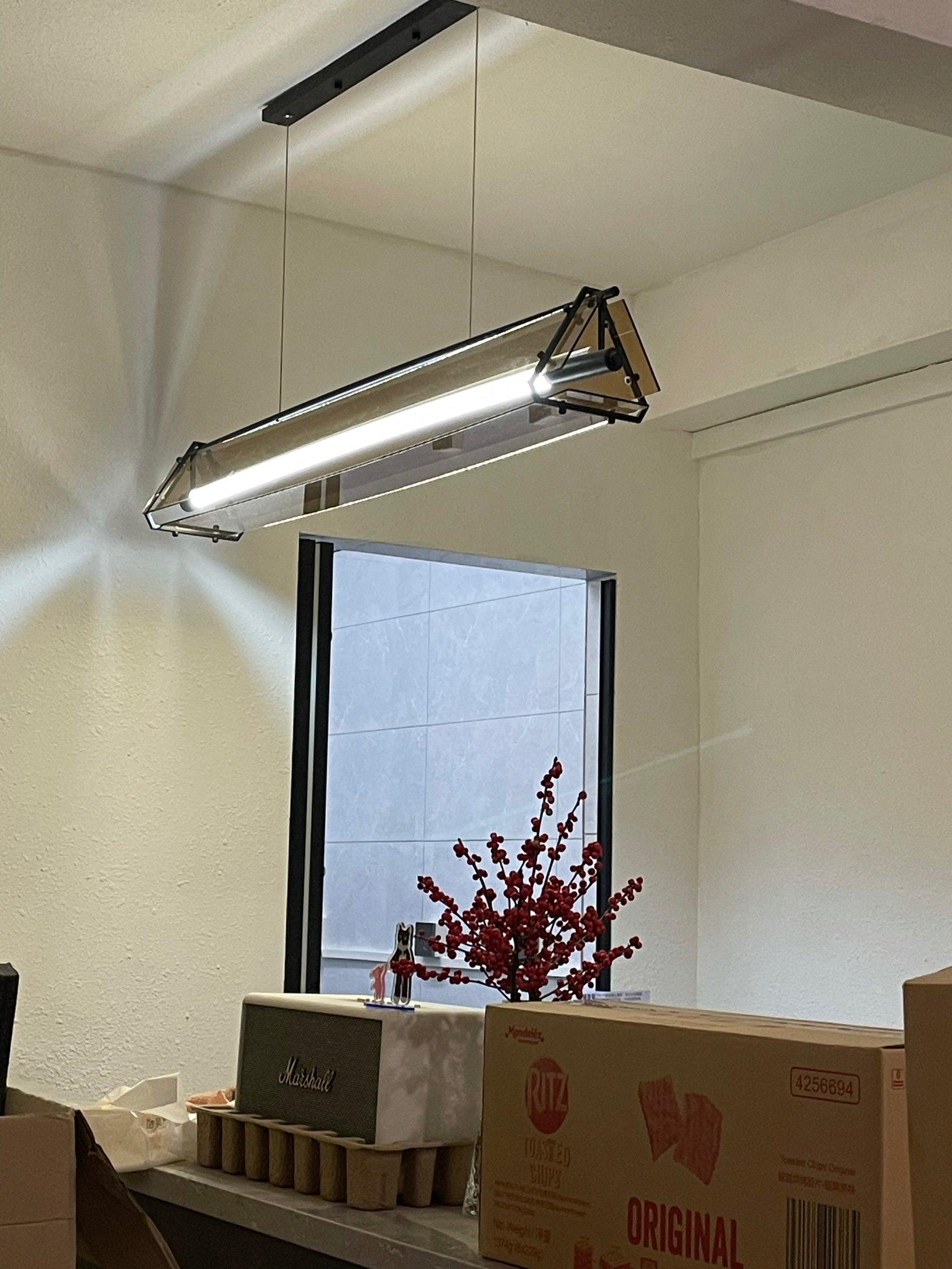 Lunaris Glas Minimalistische Pendelleuchte-Letslighting