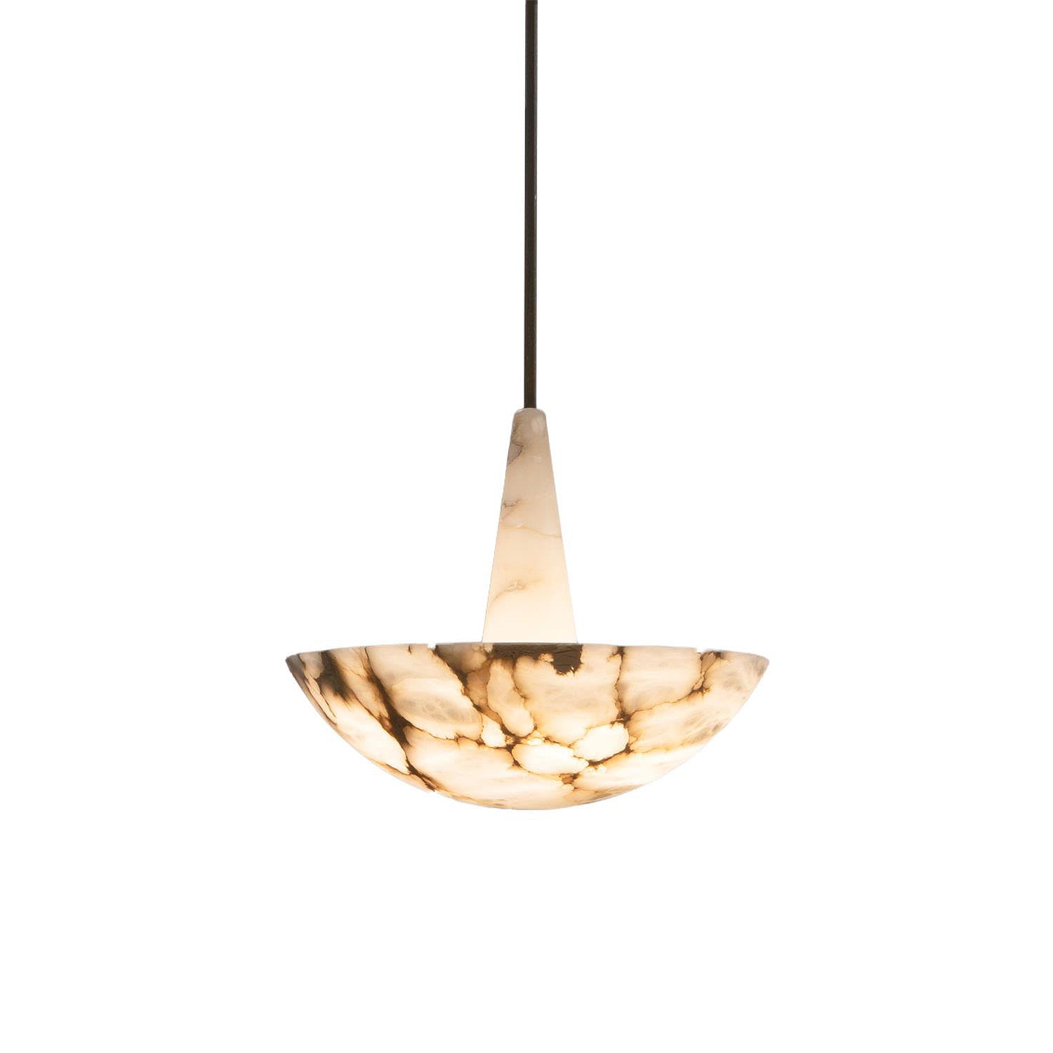 Nysilos Premium Nordic Alabaster Metal Pendant Lamp - Letslighting