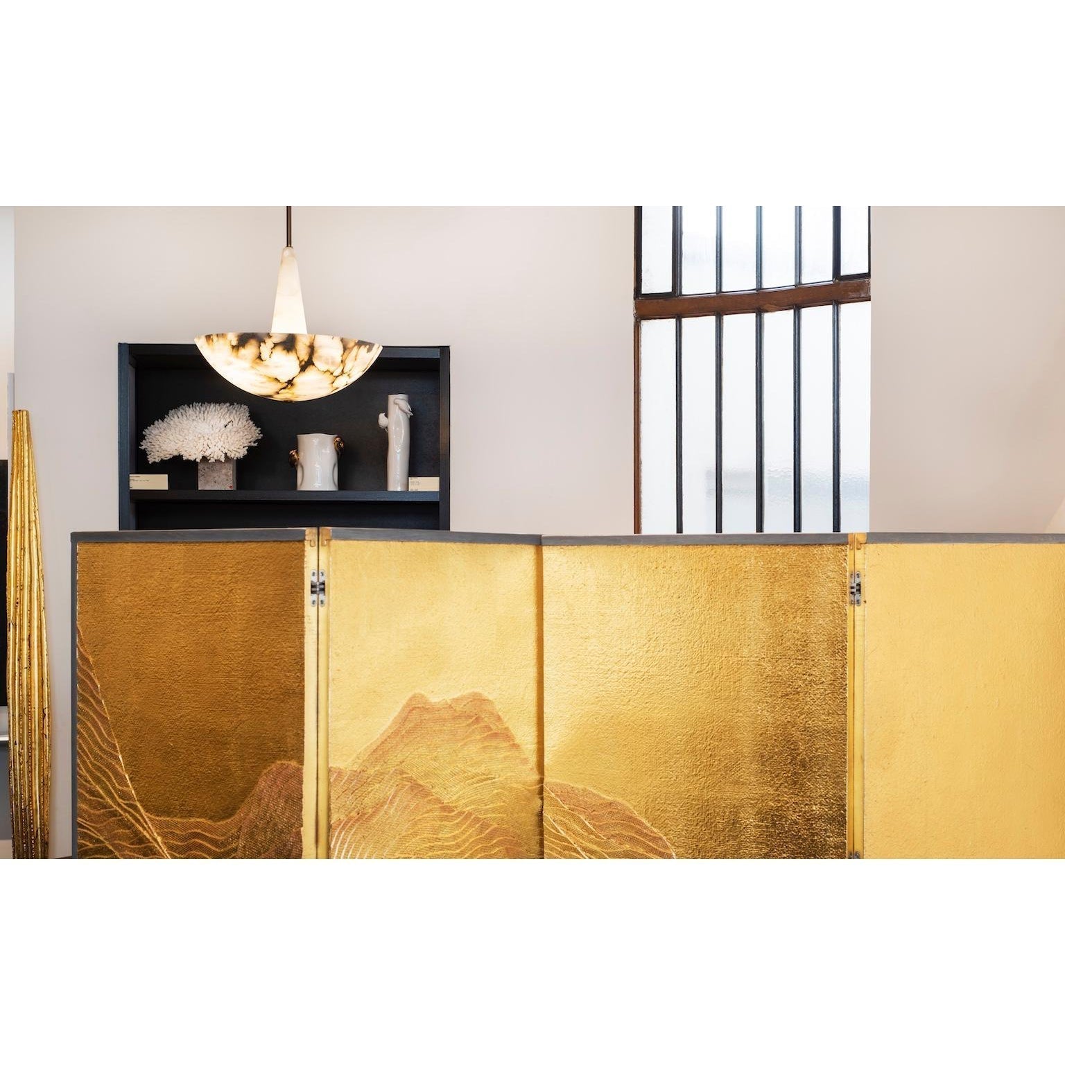 Nysilos Premium Nordic Alabaster Metal Pendant Lamp - Letslighting