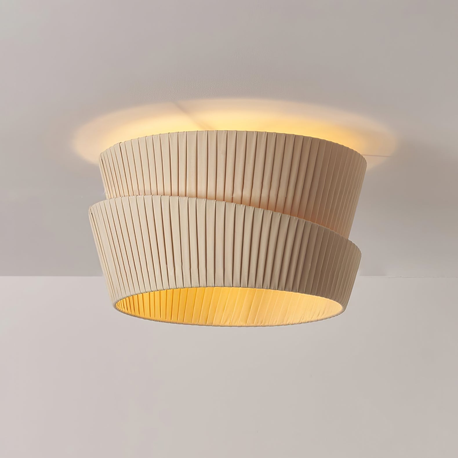 Zethayra Natur Einzigartig Twist Stoff Deckenleuchte-Letslighting