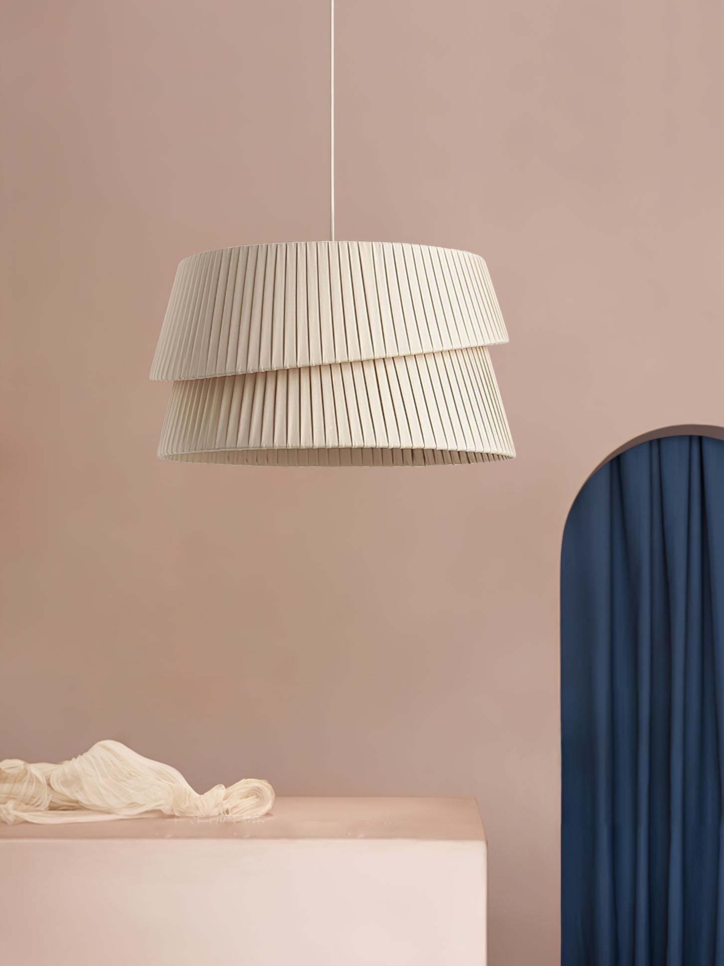 Ilira Premium Eleganz Twist Stoff Pendelleuchte-Letslighting