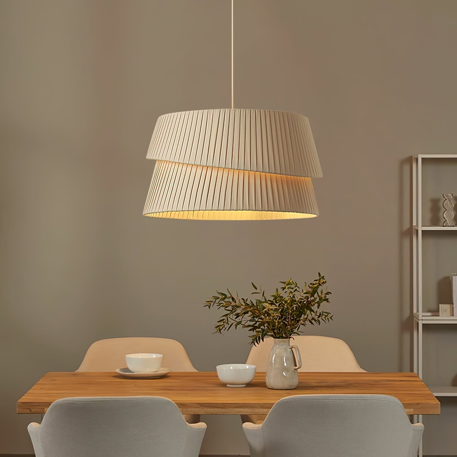 Ilira Premium Eleganz Twist Stoff Pendelleuchte-Letslighting