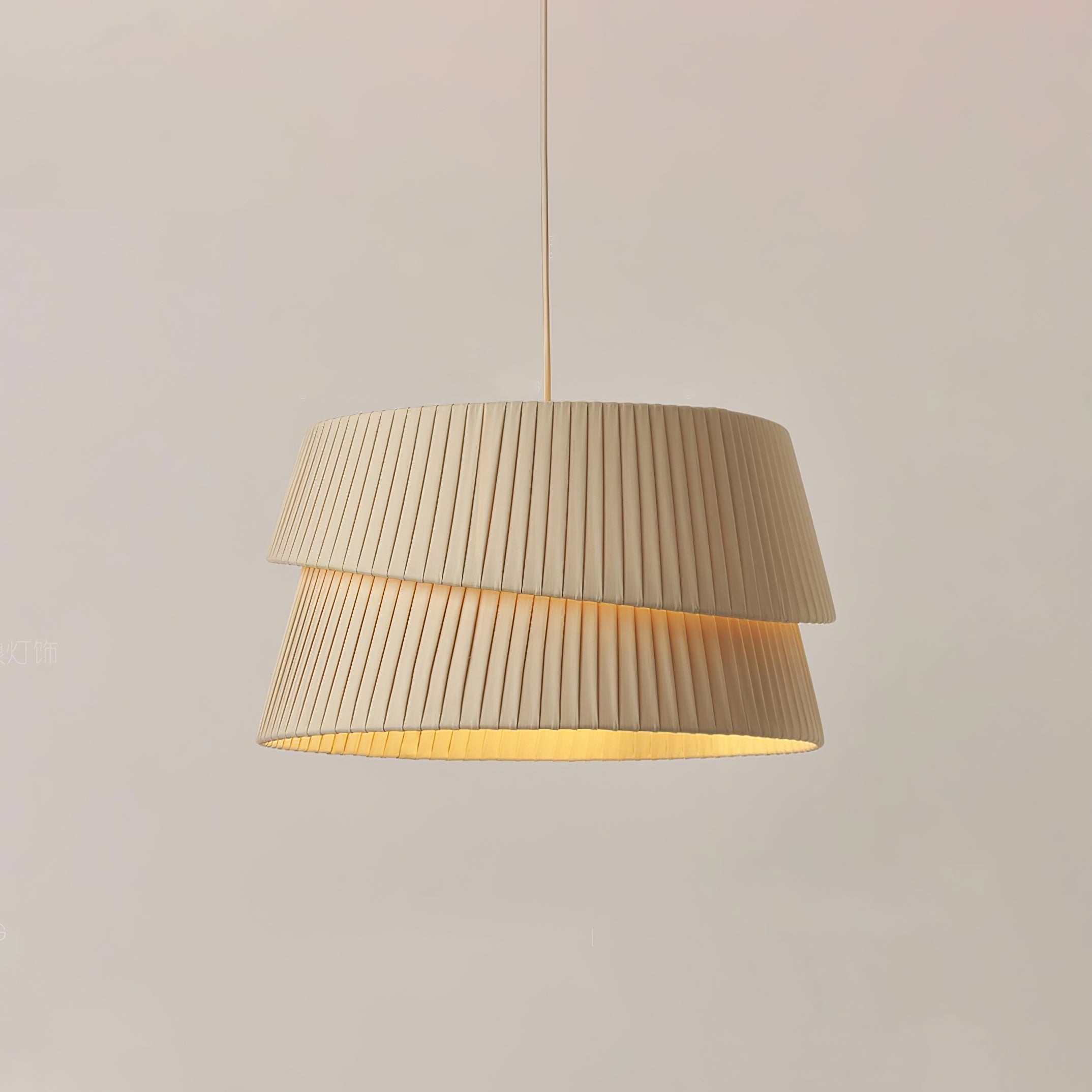 Ilira Premium Eleganz Twist Stoff Pendelleuchte-Letslighting