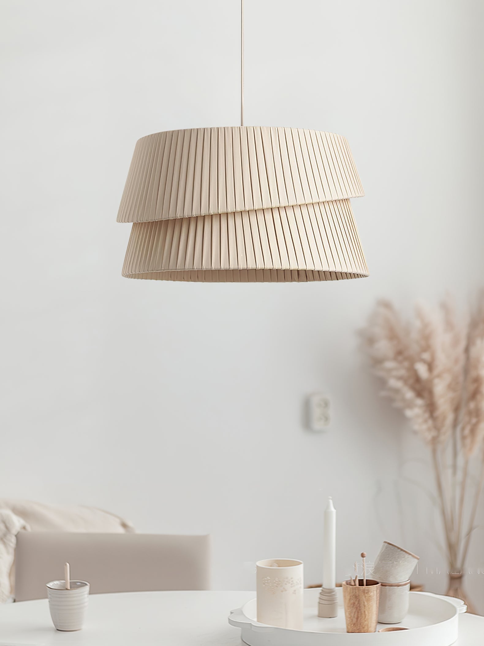 Ilira Premium Eleganz Twist Stoff Pendelleuchte-Letslighting