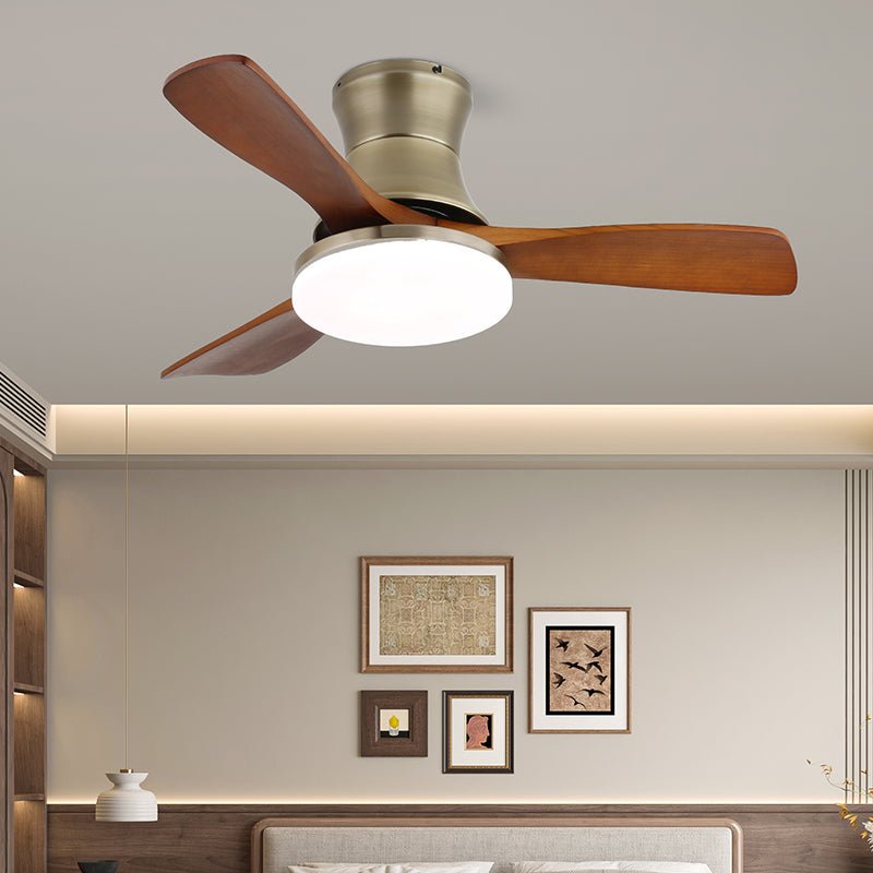 Elara Deckenventilator mit Licht in Gold-Finish