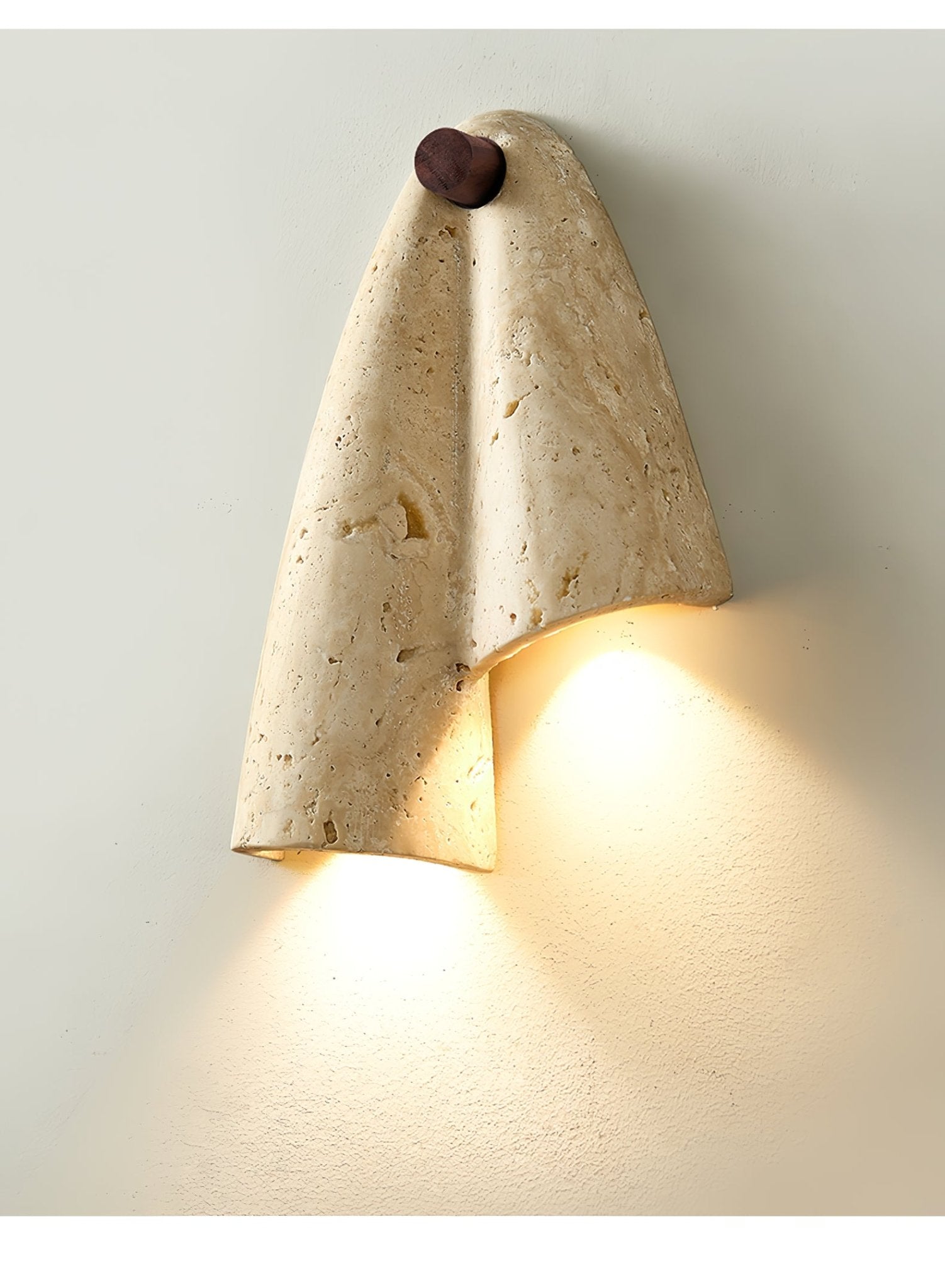 Artistic Travertine Wall Light - Neutralighting