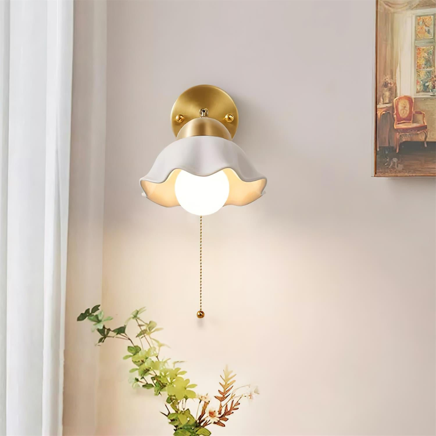 Sage Moderne Wandleuchte aus Messing und Keramik-Letslighting