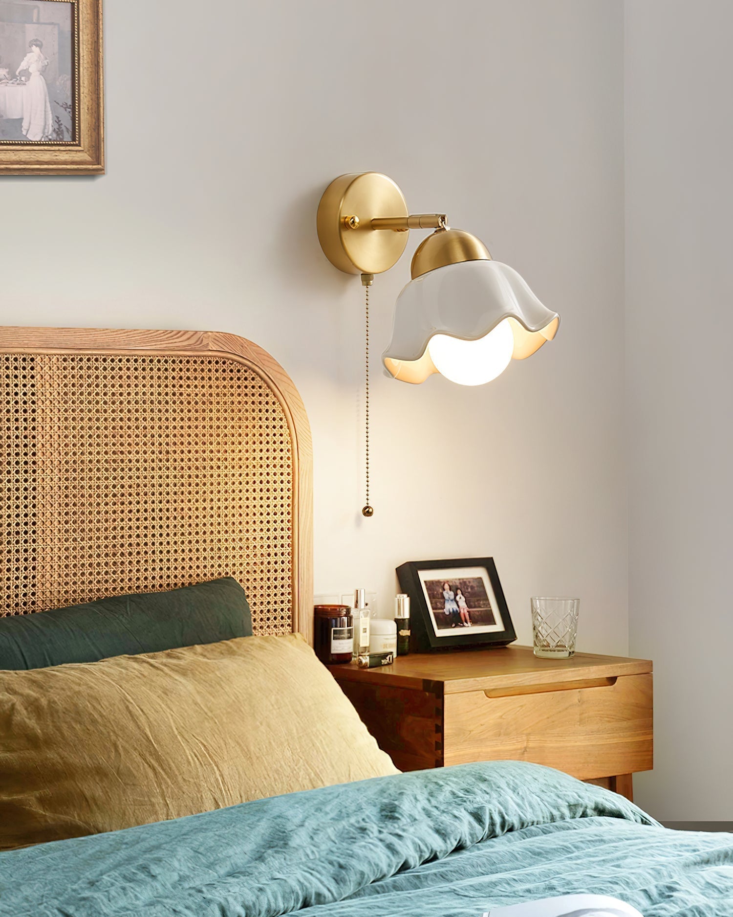 Sage Moderne Wandleuchte aus Messing und Keramik-Letslighting