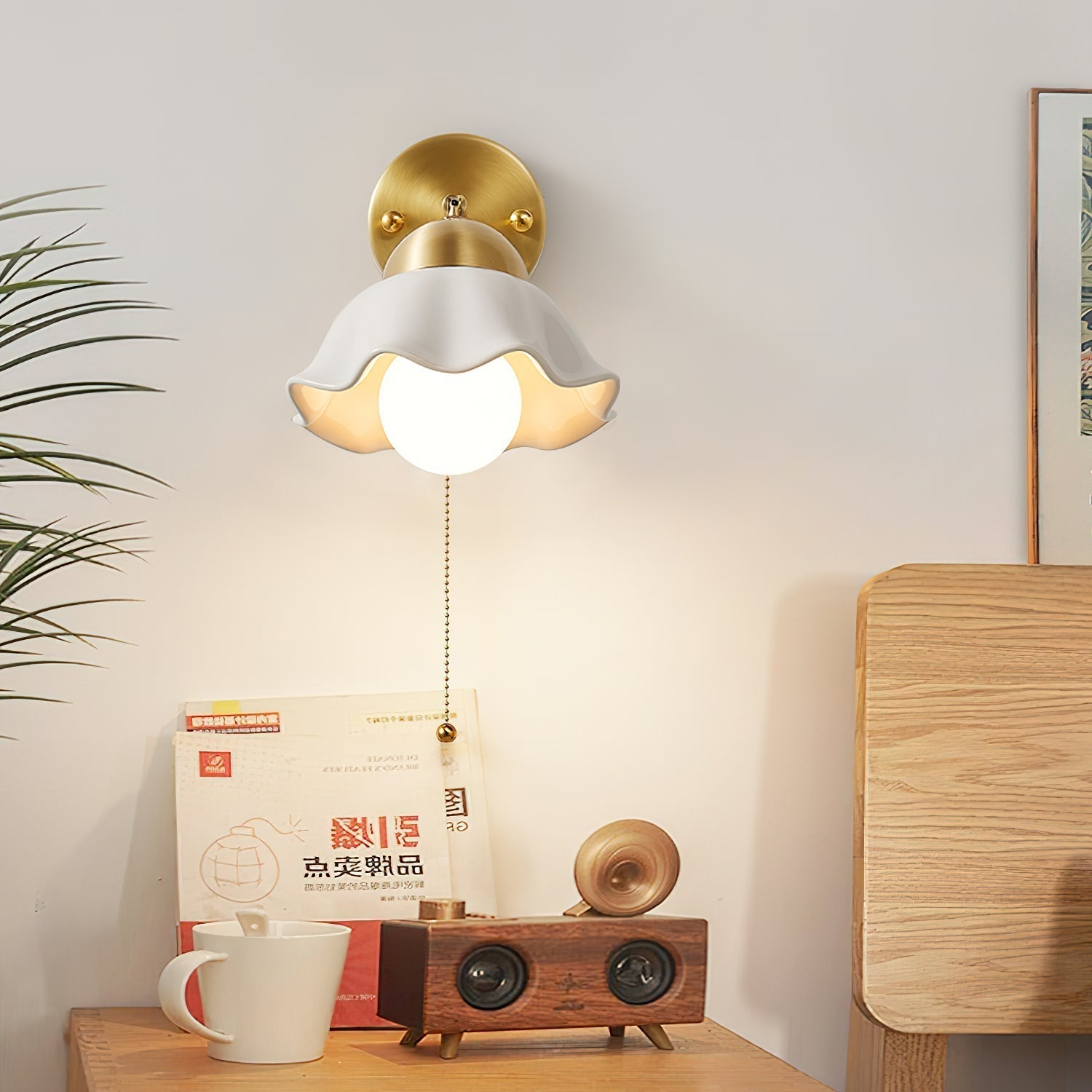 Sage Moderne Wandleuchte aus Messing und Keramik-Letslighting