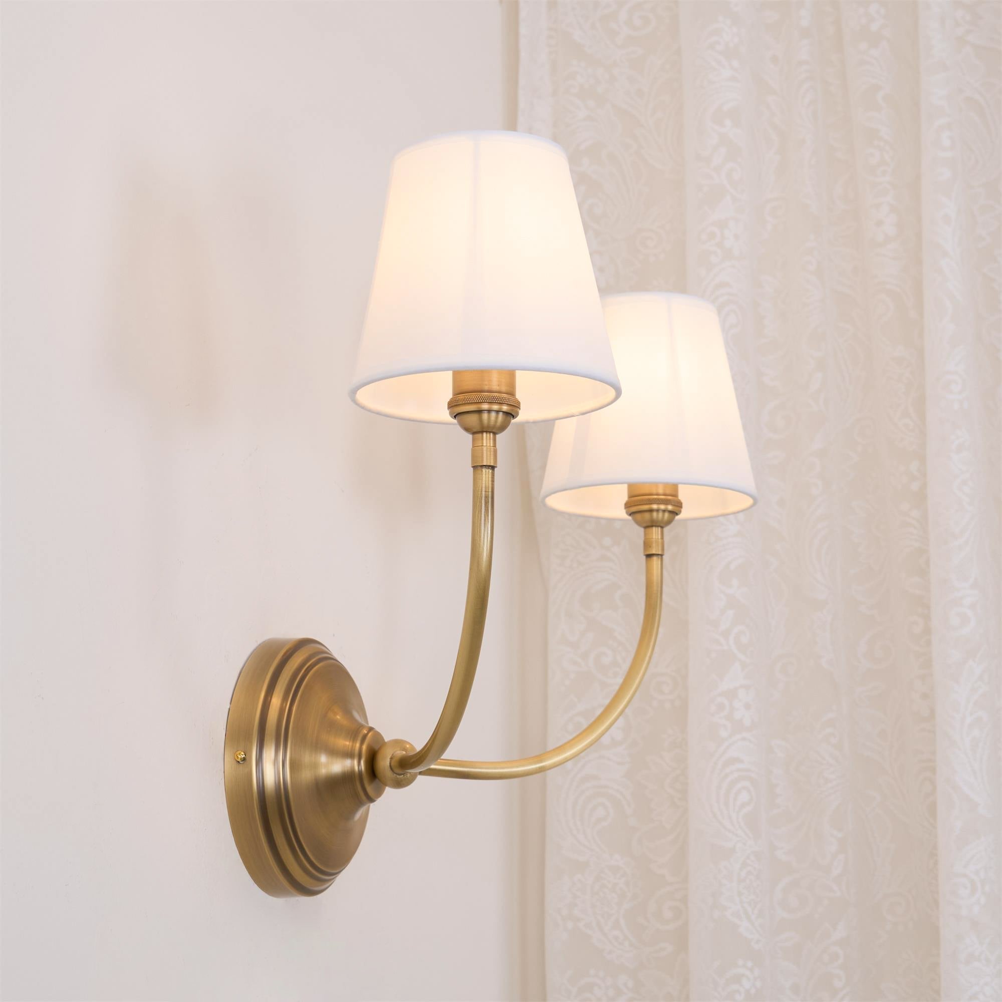 Olvaror Industrielle Vintage-Wandleuchte aus Stoff-Letslighting