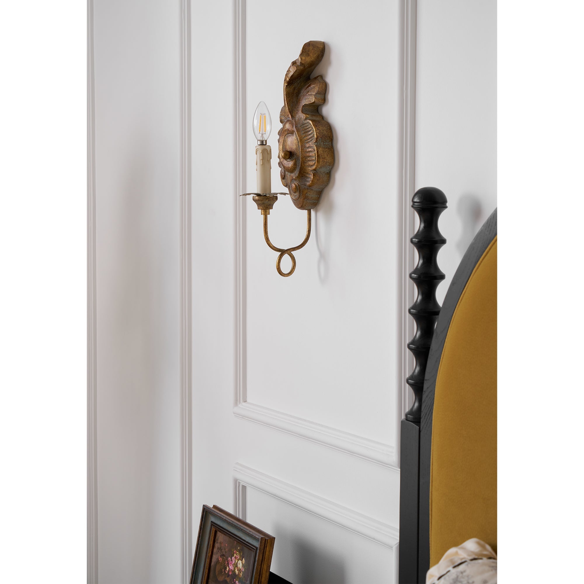 Olsilel Elegante Vintage-Wandleuchte aus Kunstharz-Letslighting