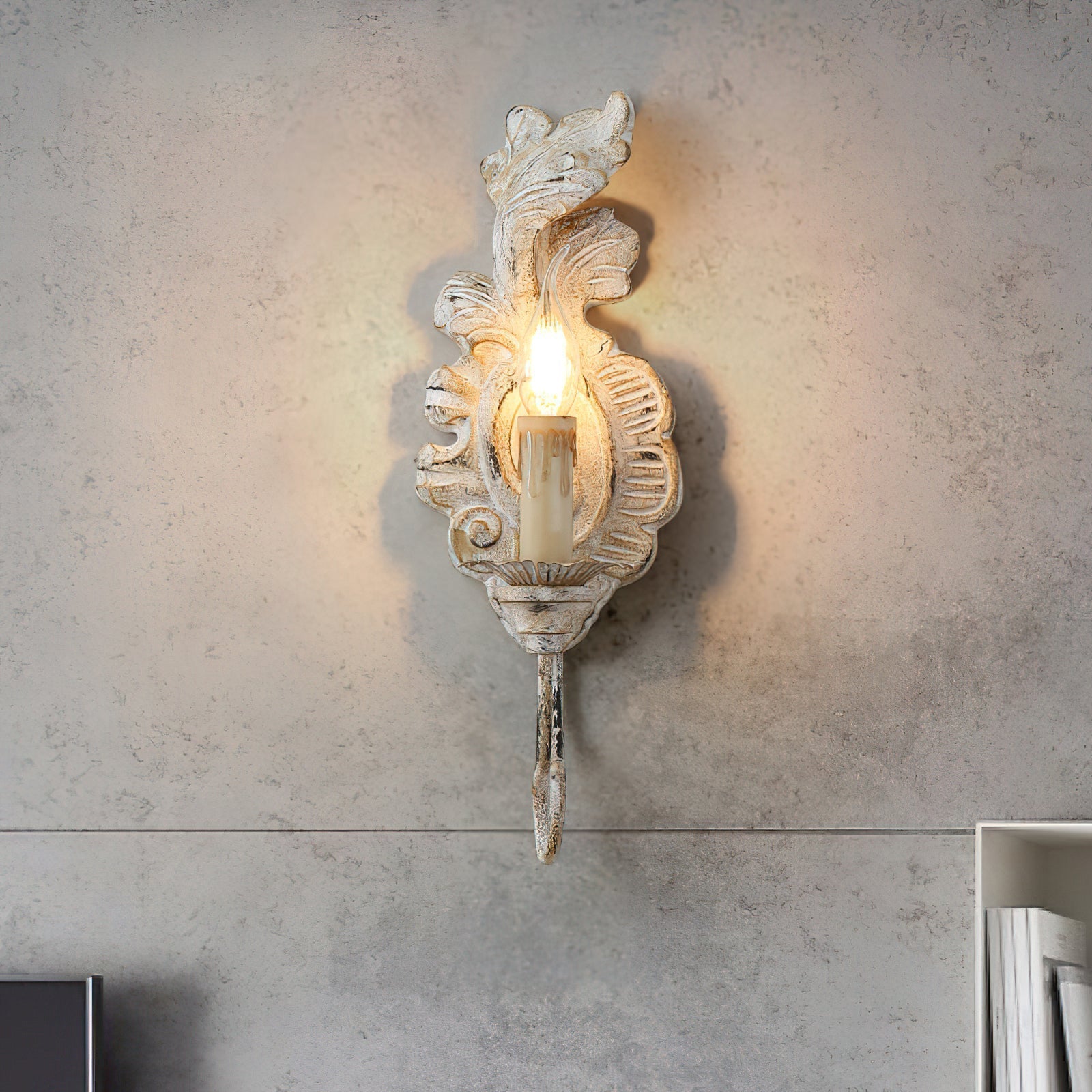 Olsilel Elegante Vintage-Wandleuchte aus Kunstharz-Letslighting