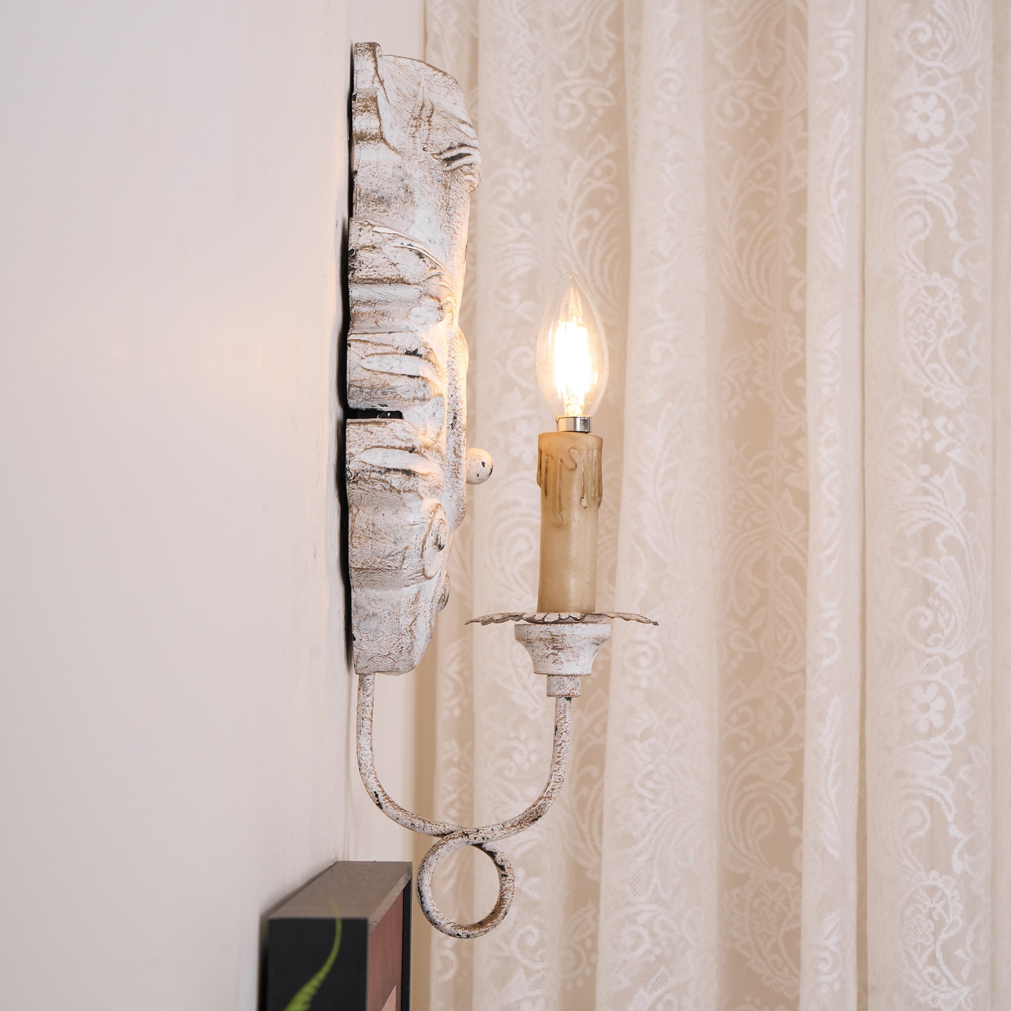 Olsilel Elegante Vintage-Wandleuchte aus Kunstharz-Letslighting