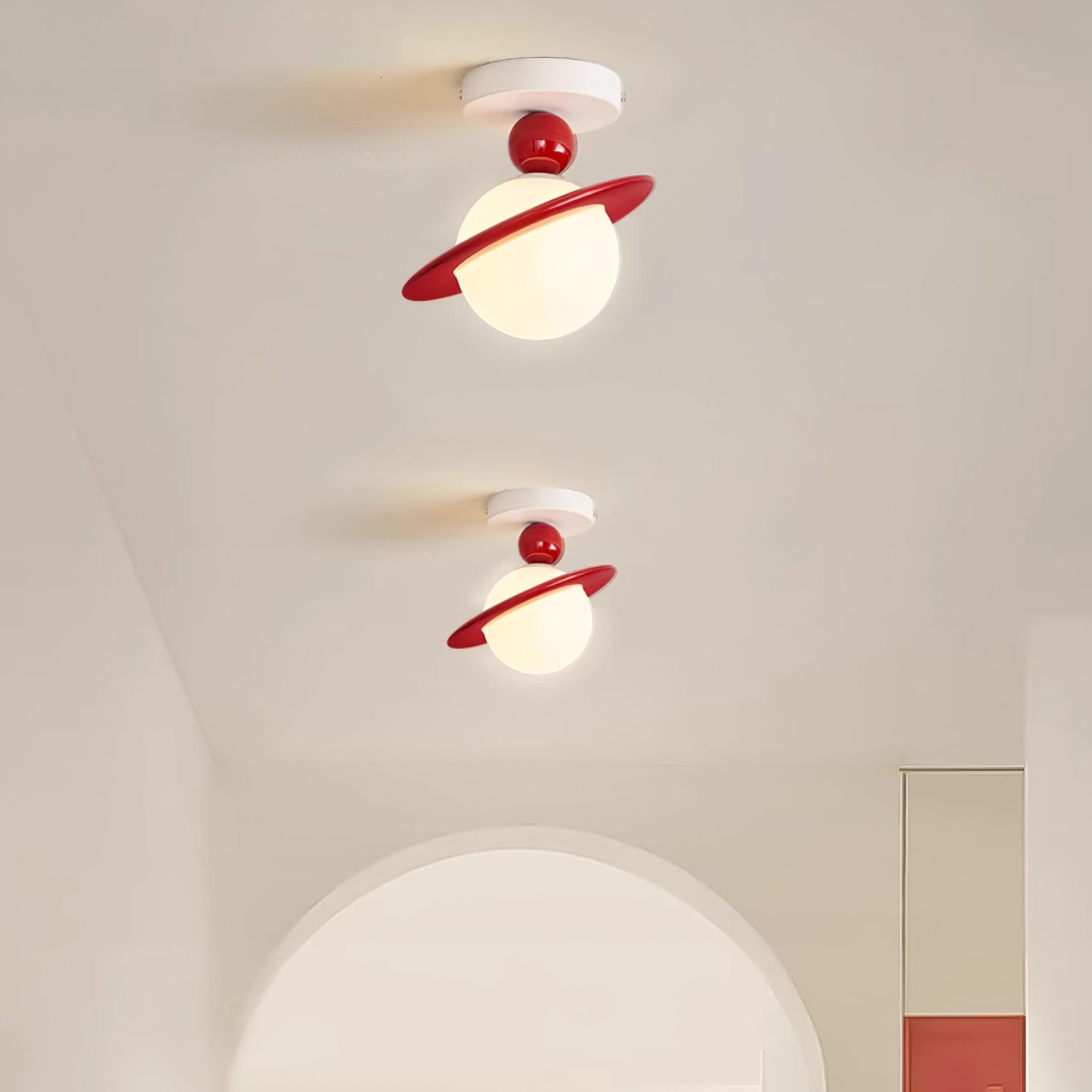 Pivoro Rot Weiß Deckenleuchte-Letslighting