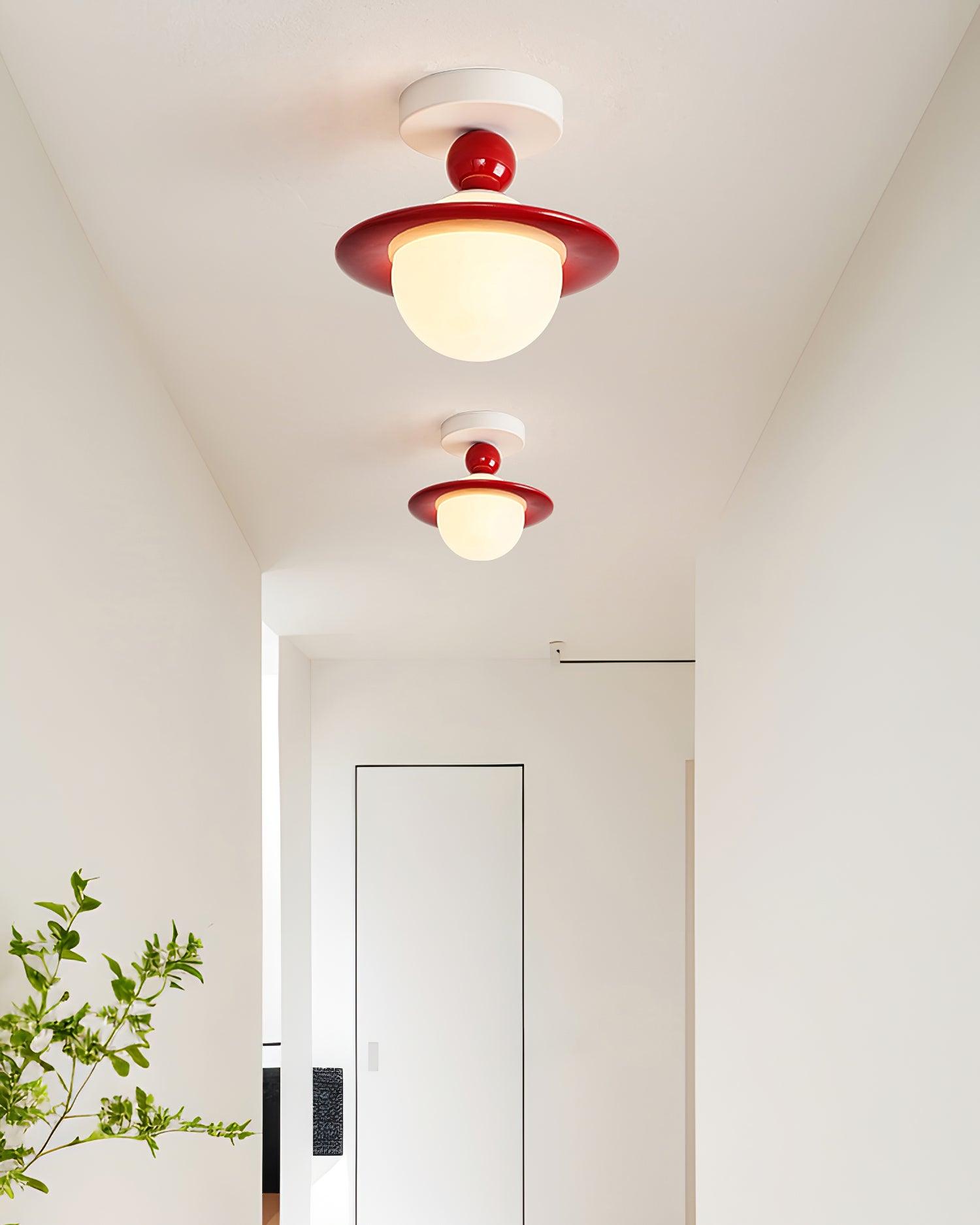 Pivoro Rot Weiß Deckenleuchte-Letslighting
