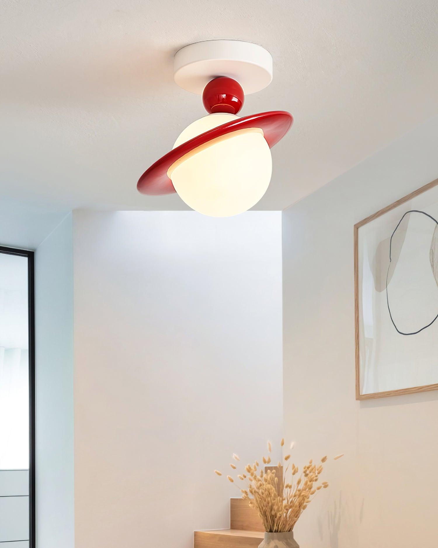 Pivoro Rot Weiß Deckenleuchte-Letslighting