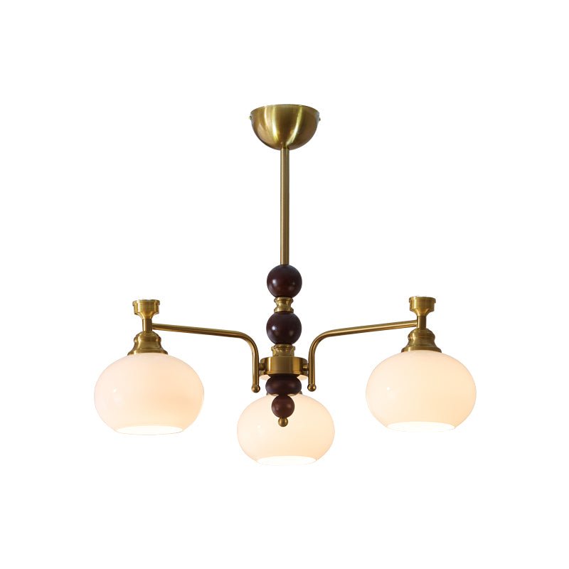 Aursolos Traditioneller Eleganz Holz-Glas Kronleuchter-Letslighting