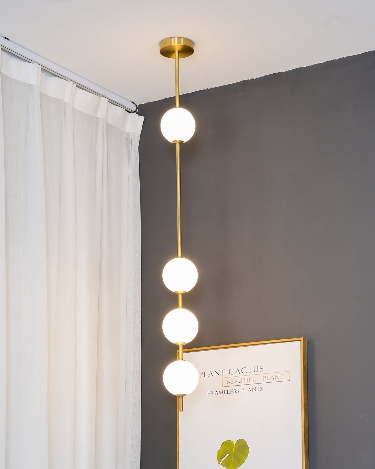 Halo Moderne Minimalistische Messing Pendelleuchte-Letslighting