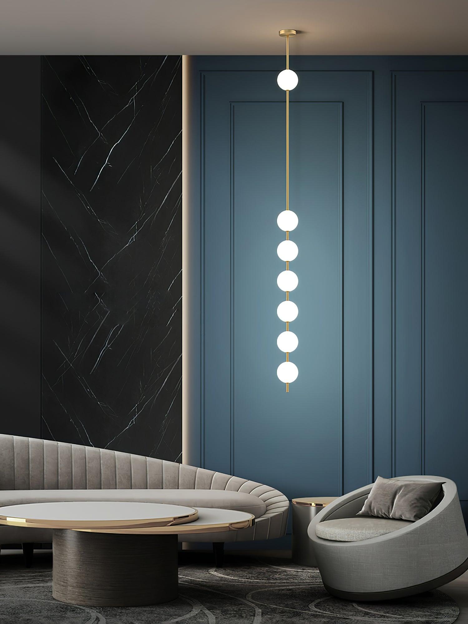 Halo Moderne Minimalistische Messing Pendelleuchte-Letslighting