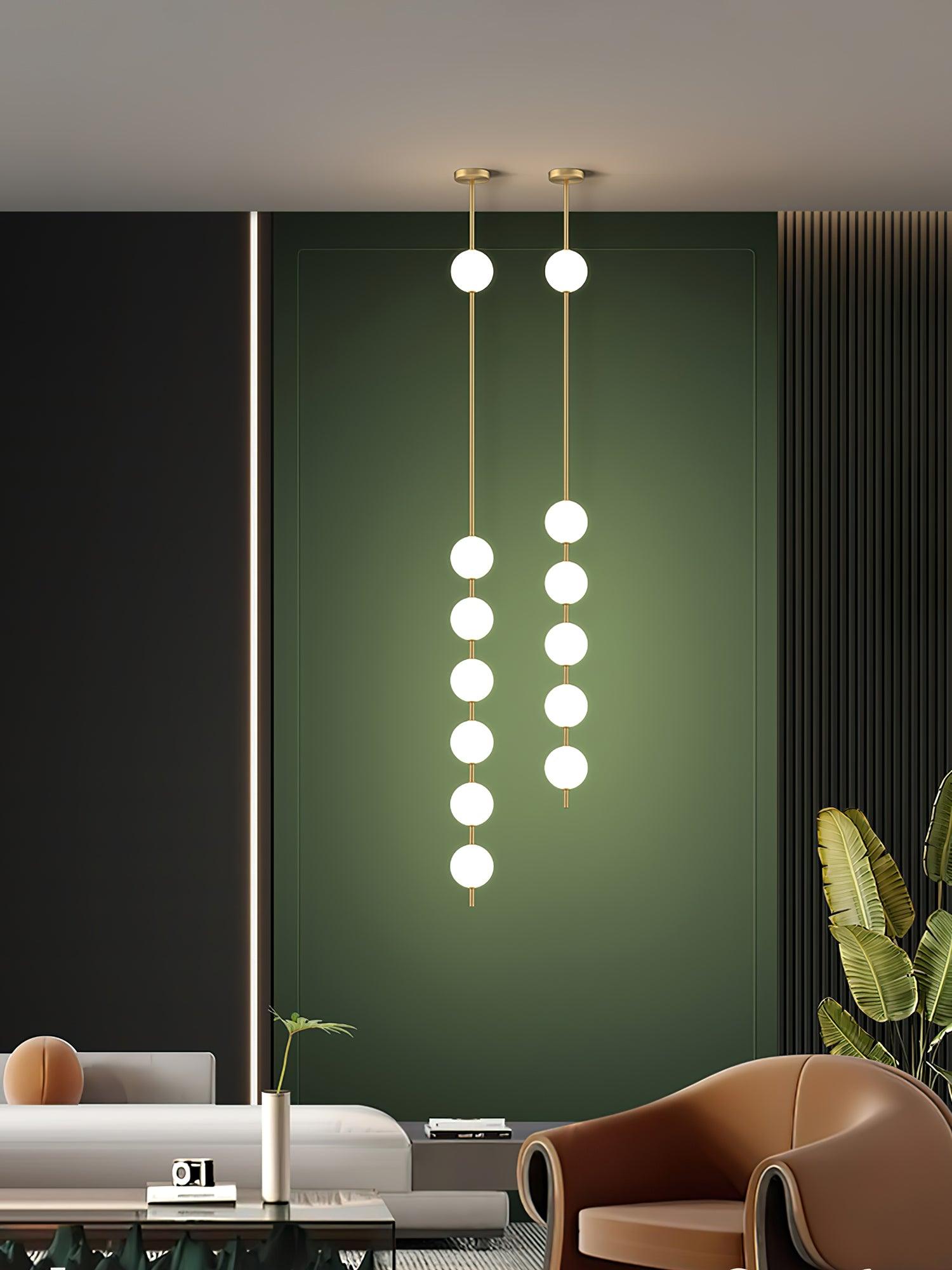 Halo Moderne Minimalistische Messing Pendelleuchte-Letslighting