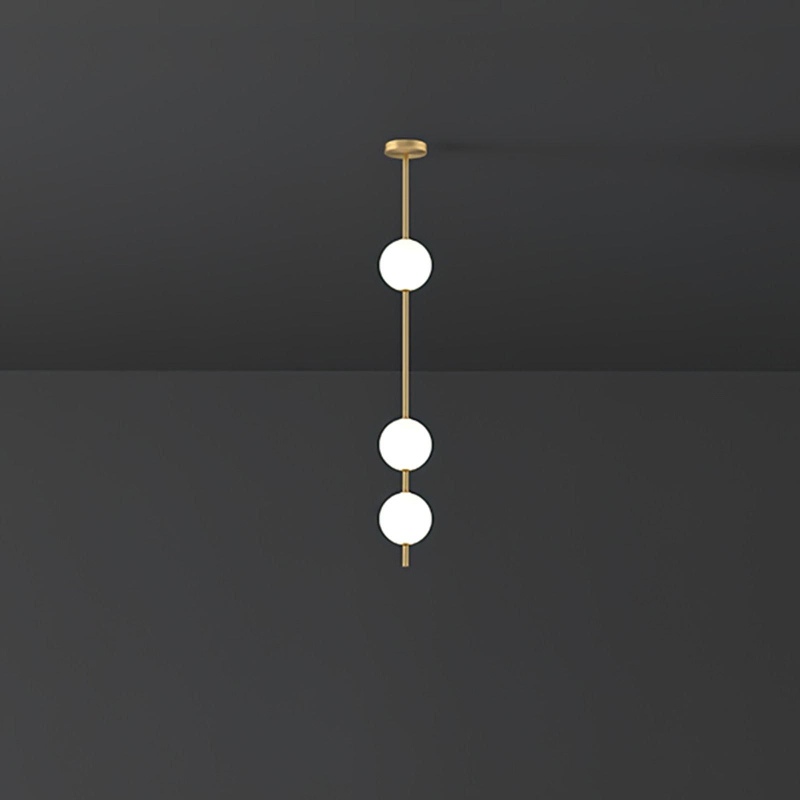 Halo Moderne Minimalistische Messing Pendelleuchte-Letslighting