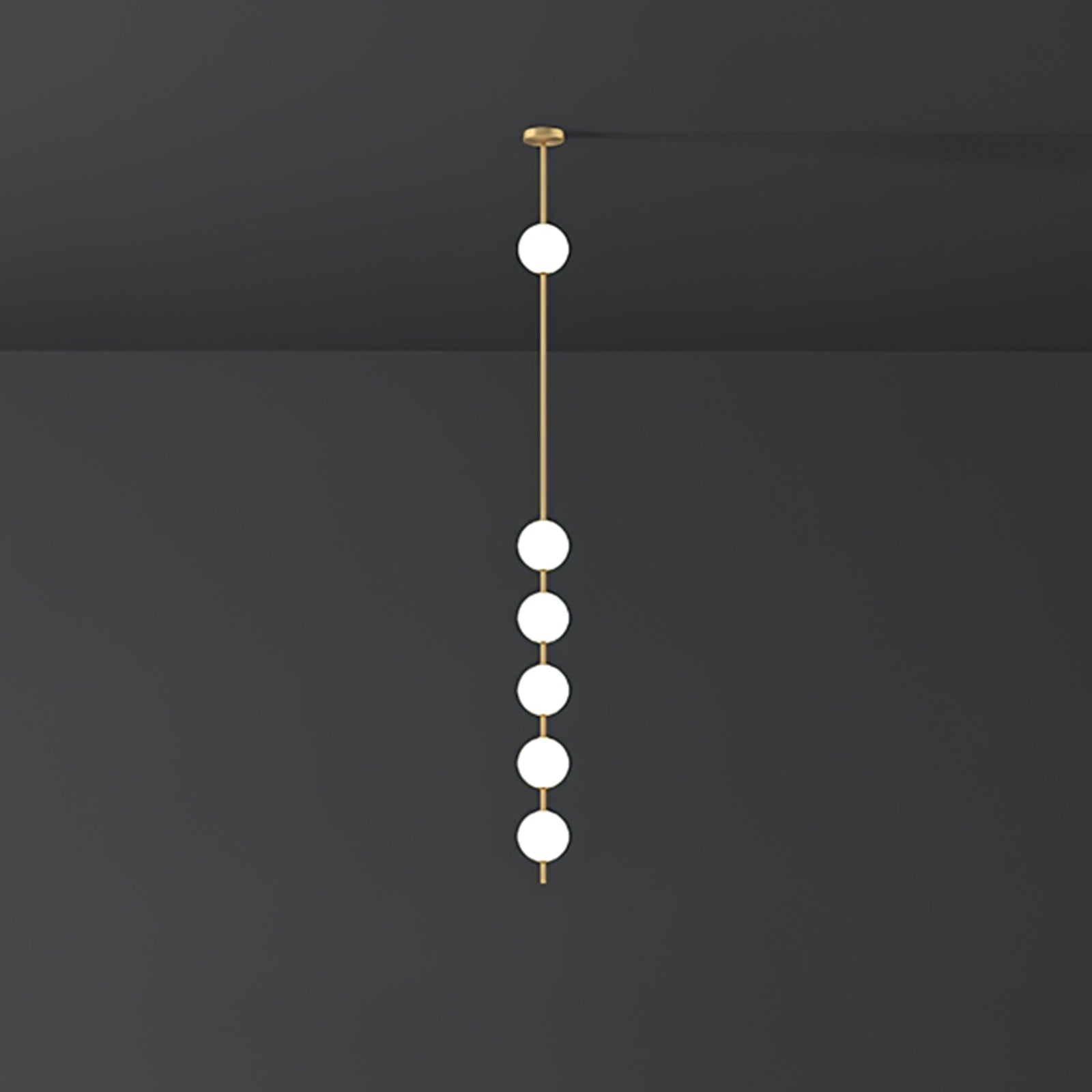 Halo Moderne Minimalistische Messing Pendelleuchte-Letslighting