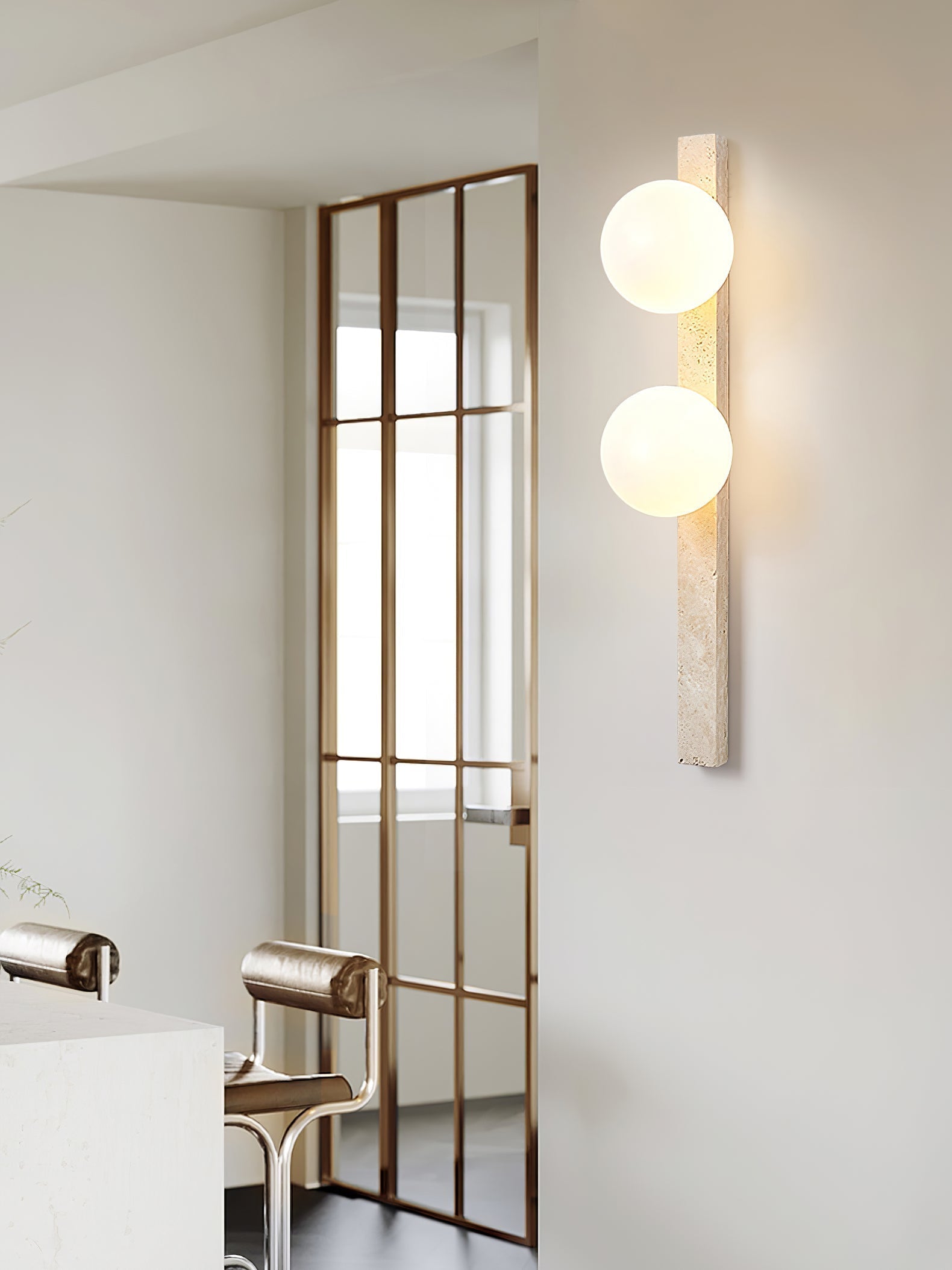 Zoshaira Travertin-Wandleuchte-Letslighting