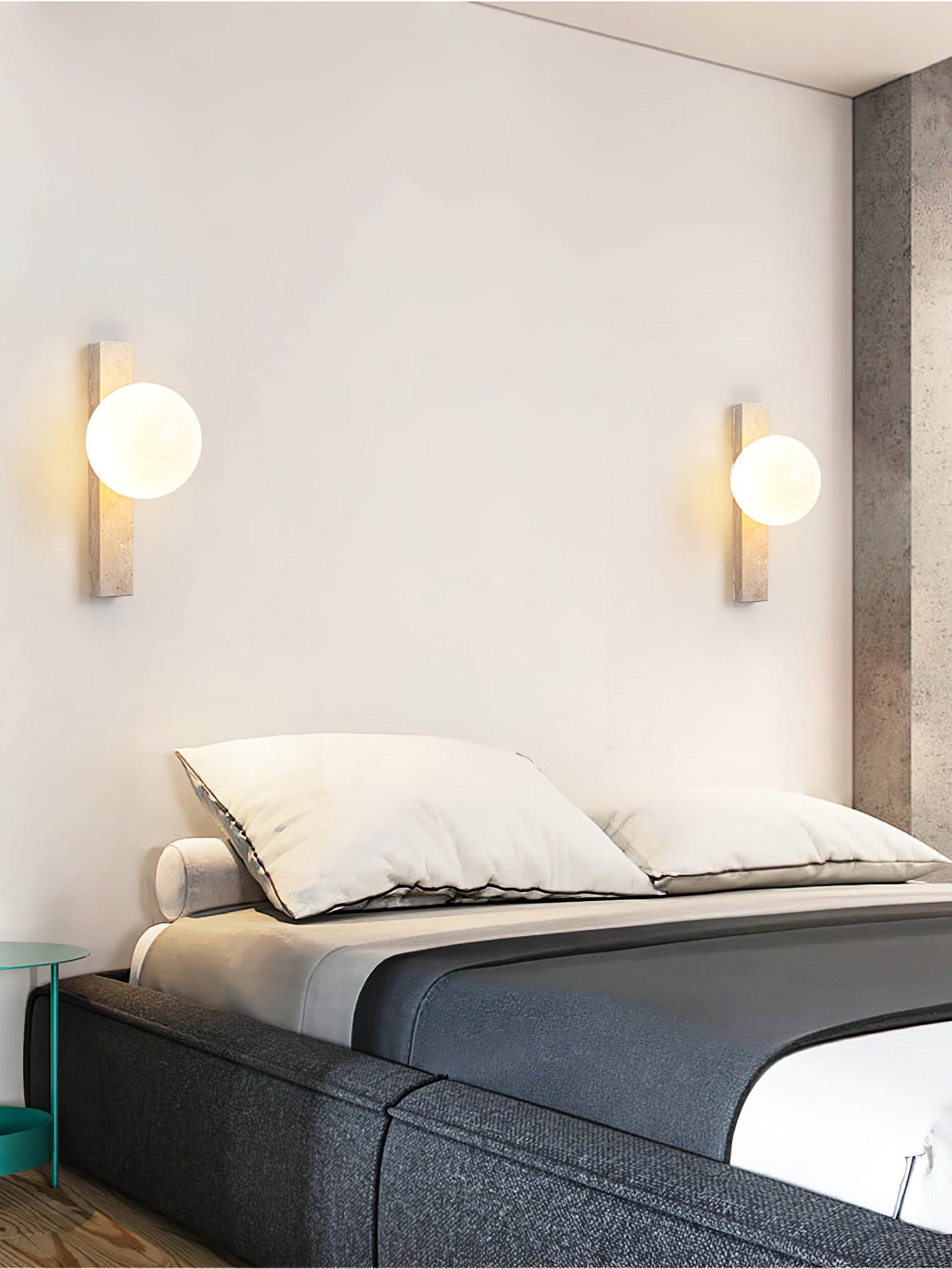 Zoshaira Travertin-Wandleuchte-Letslighting