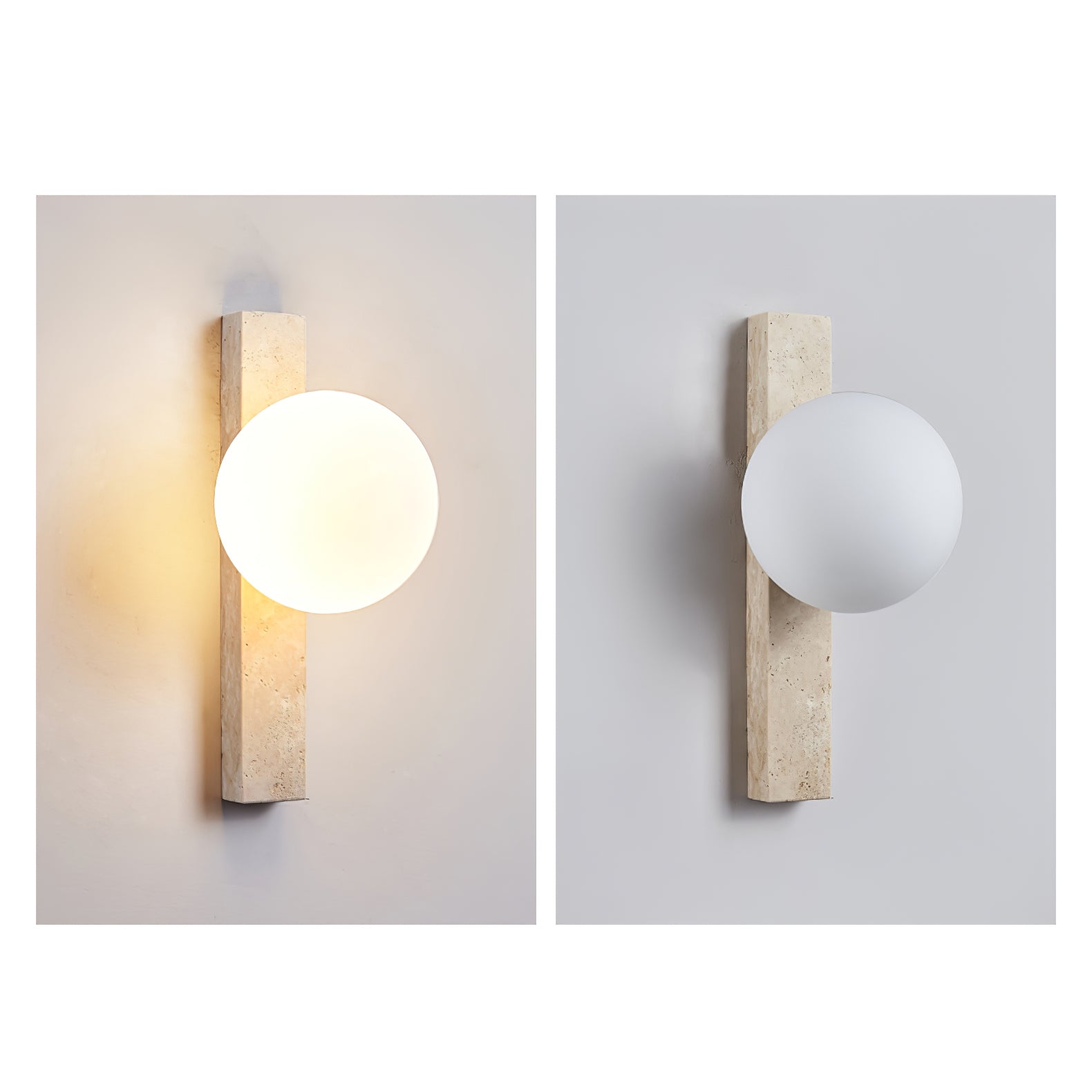Zoshaira Travertin-Wandleuchte-Letslighting