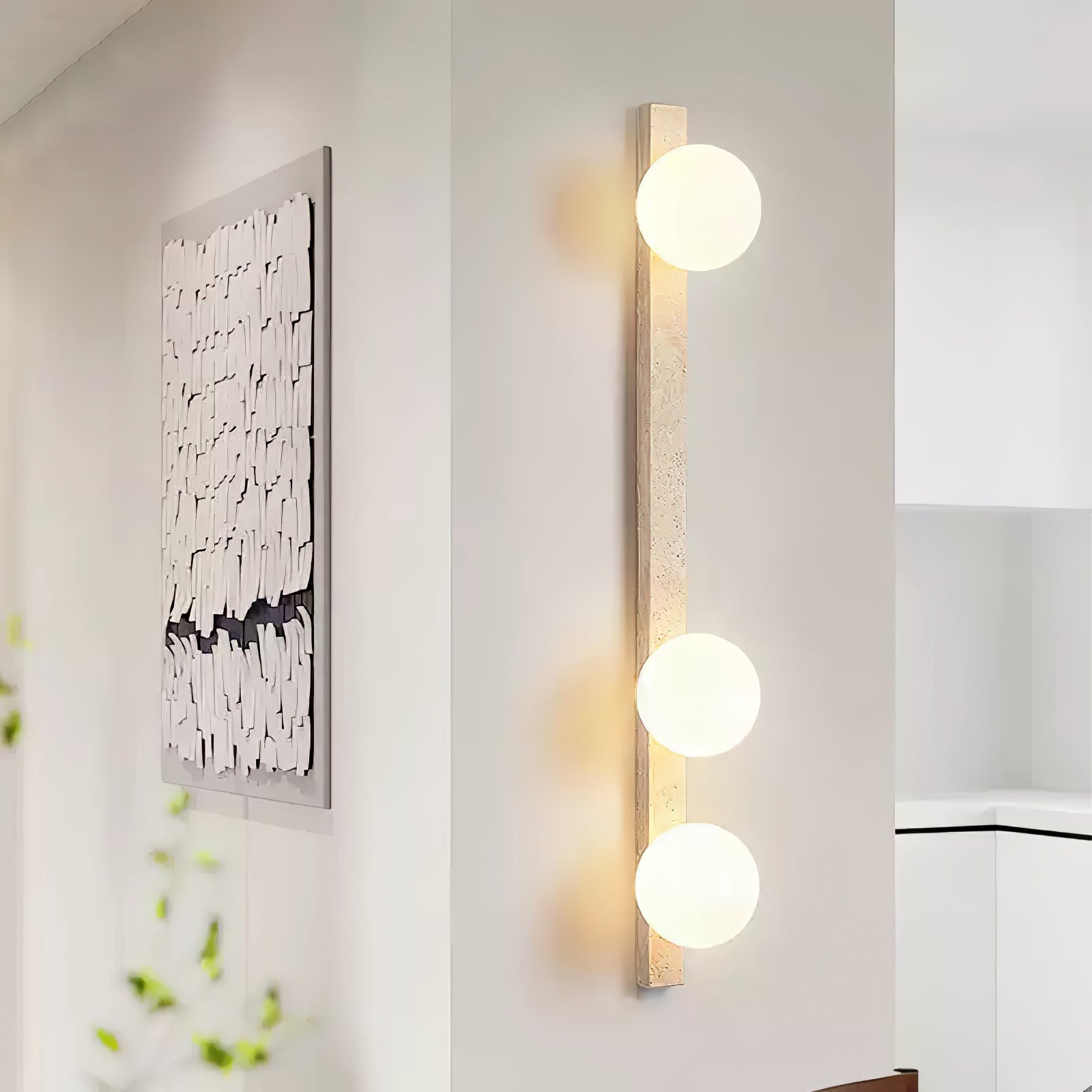 Zoshaira Travertin-Wandleuchte-Letslighting