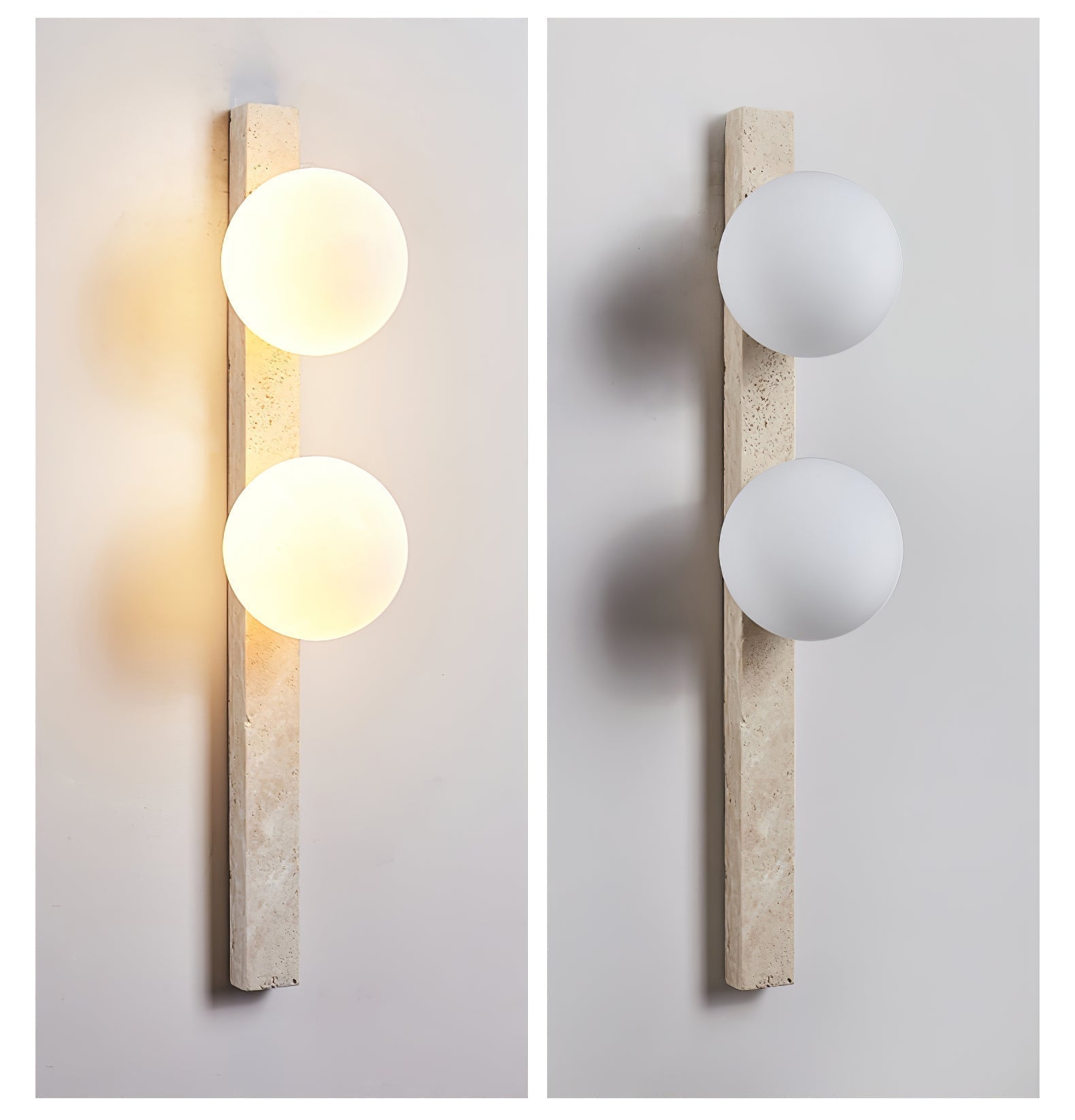 Zoshaira Travertin-Wandleuchte-Letslighting