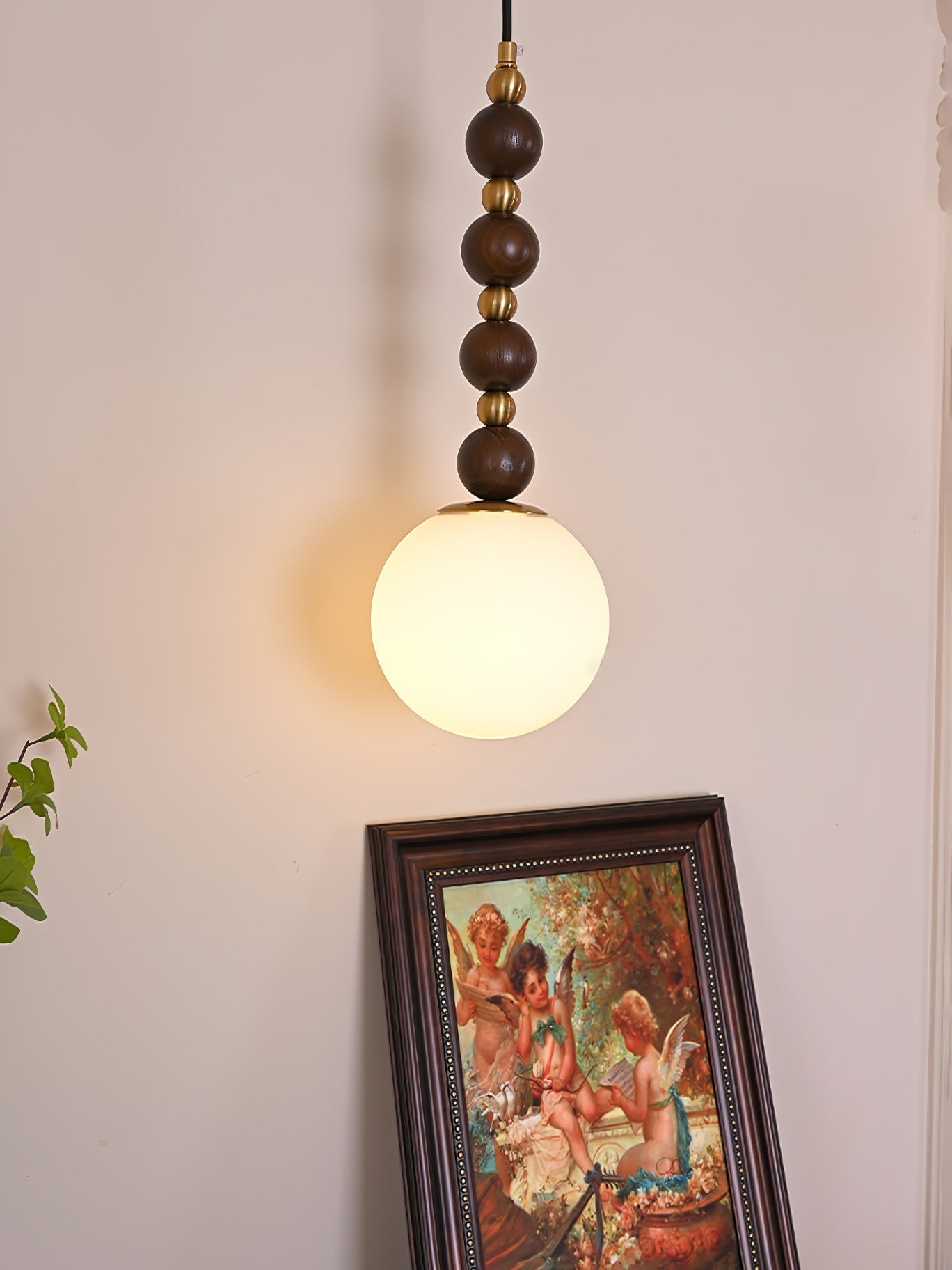 Golie Minimalistisch Holz Pendelleuchte Lampe-Letslighting